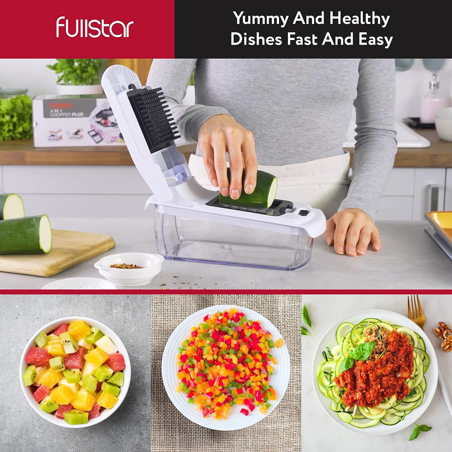 Vegetable Chopper Vegetable Cutter Onion Chopper - Veggie Chopper Food Chopper Salad Chopper Manual - Veg Potato Onion Dicer Slicer - Kitchen Tools