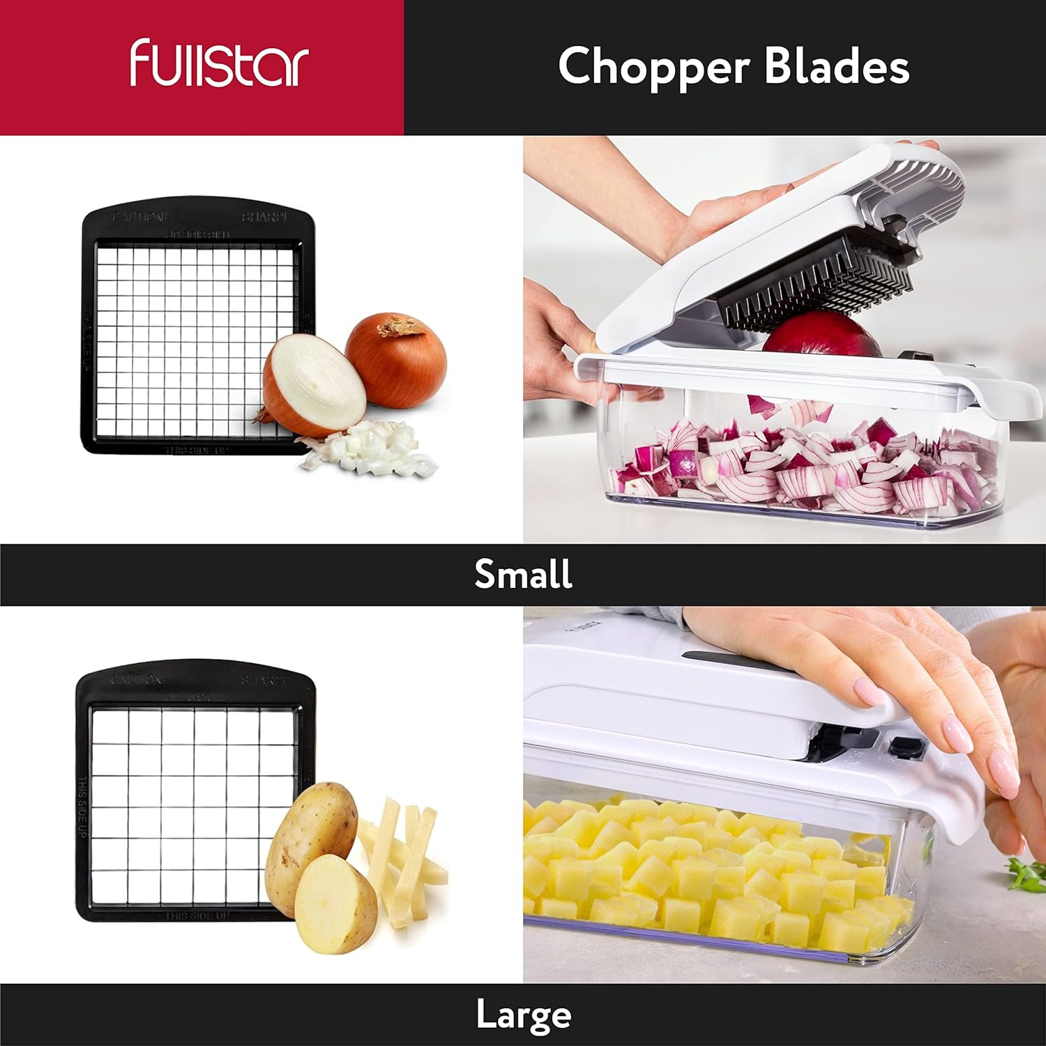 Vegetable Chopper Vegetable Cutter Onion Chopper - Veggie Chopper Food Chopper Salad Chopper Manual - Veg Potato Onion Dicer Slicer - Kitchen Tools