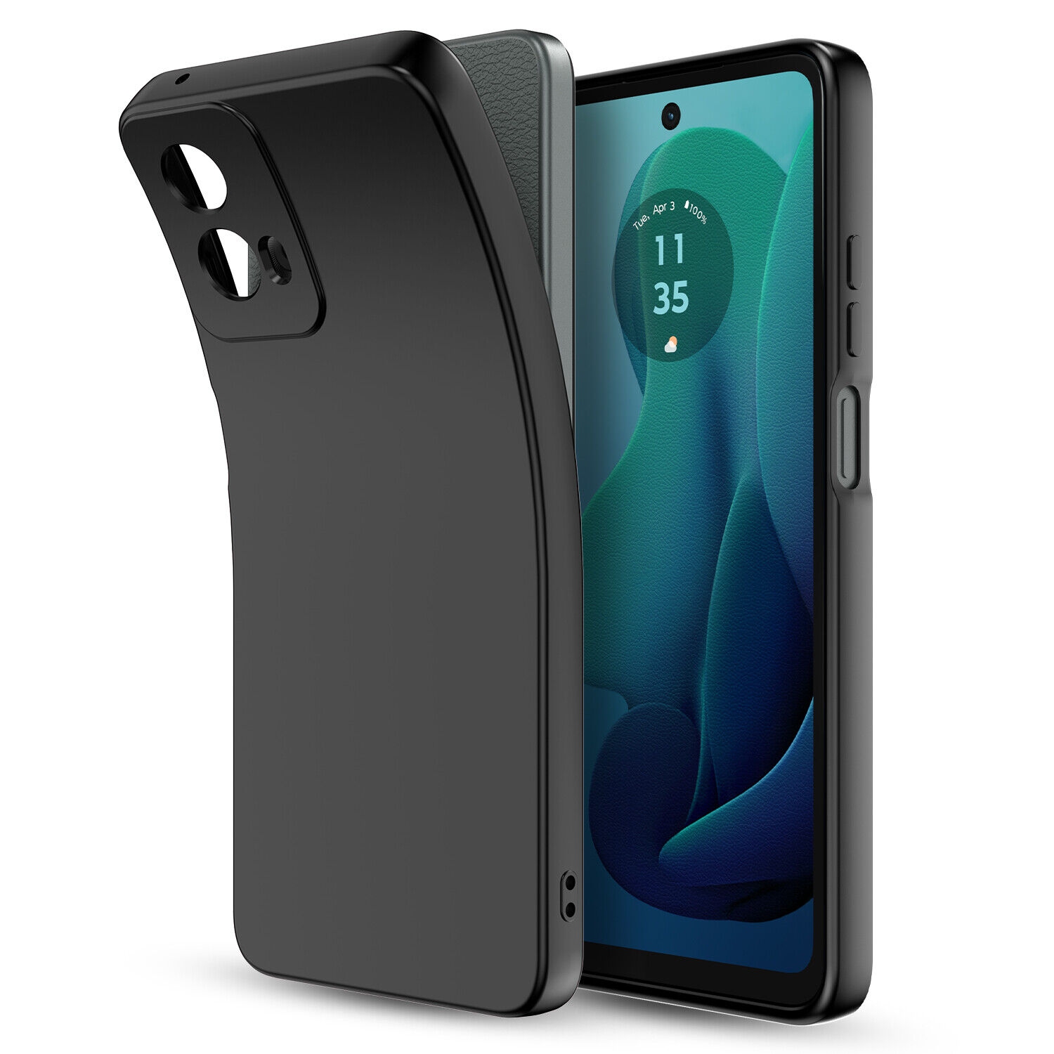[CS] Étui souple en TPU mince Jelly Bumper pour Motorola Moto G 5G, noir