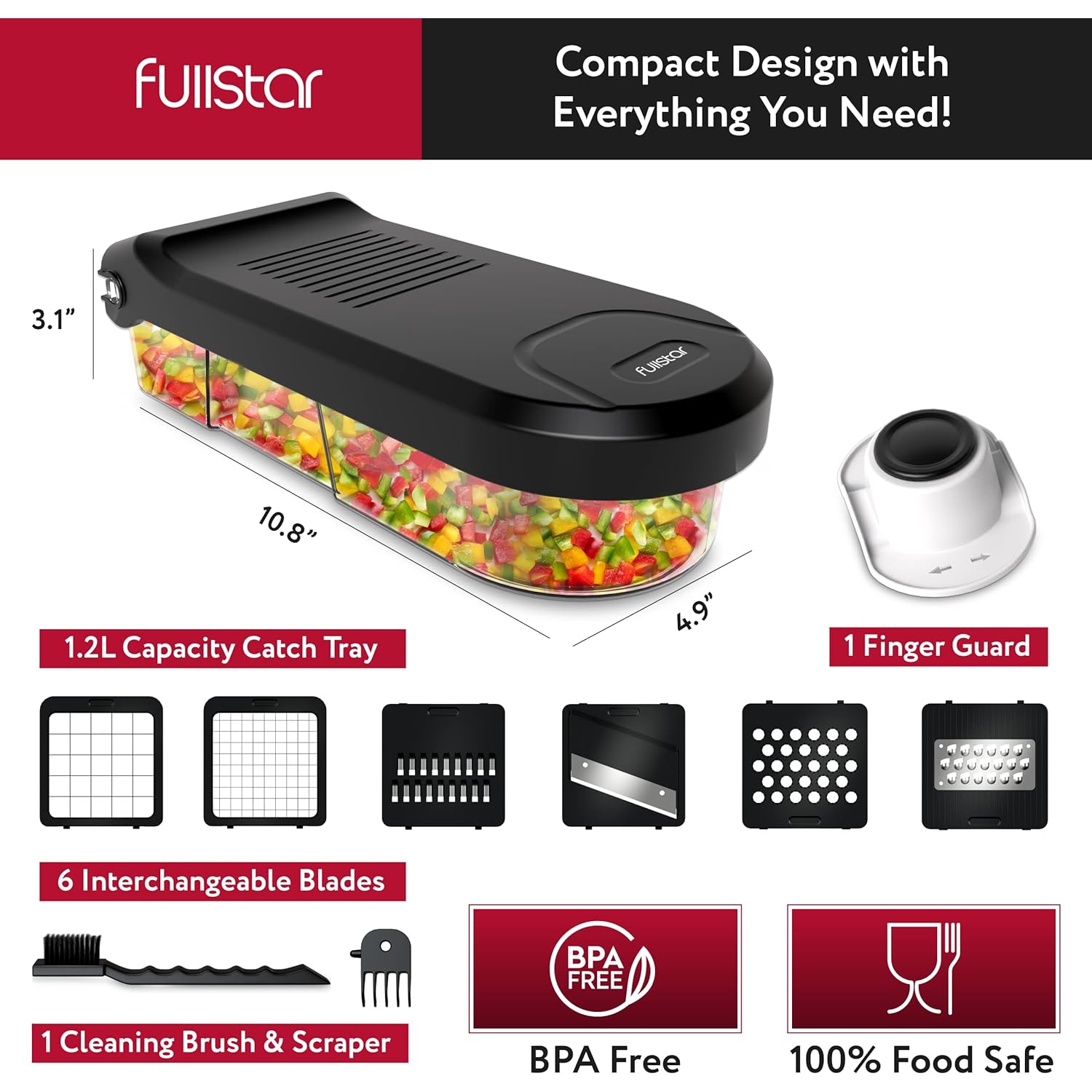 Vegetable Chopper Cutter Mandoline Slicer Cheese Grater - Food Onion Salad Veggie Chopper, Container - French Fry Dicer Slicer Cutter - Kitchen Tools