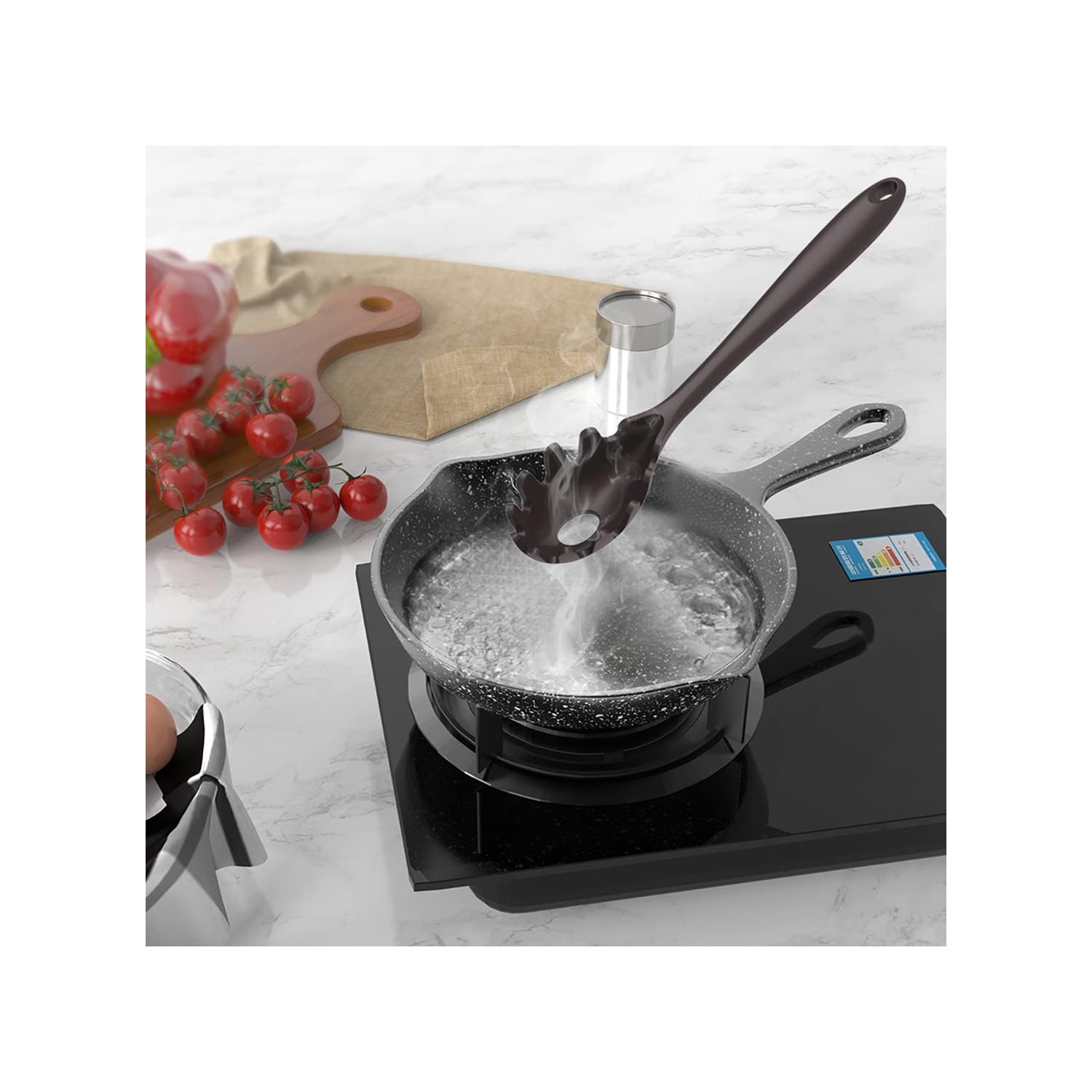 Silicone Cooking Utensils Set - 446°F Heat Resistant Kitchen,Turner Tongs, Spatula, Spoon,Brush, Whisk, Kitchen Ustensil Tools Set for Nonstick