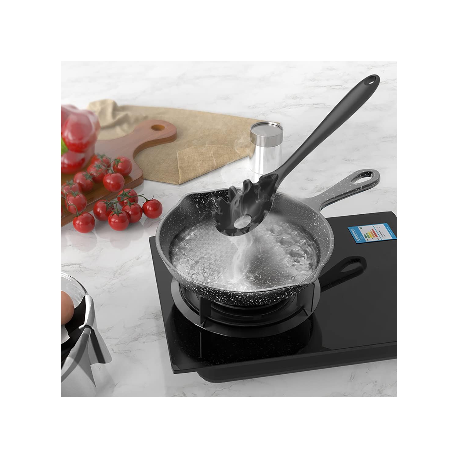 Silicone Cooking Utensils Set - 446°F Heat Resistant Kitchen,Turner Tongs, Spatula, Spoon,Brush, Whisk, Kitchen Ustensil Tools Set for Nonstick