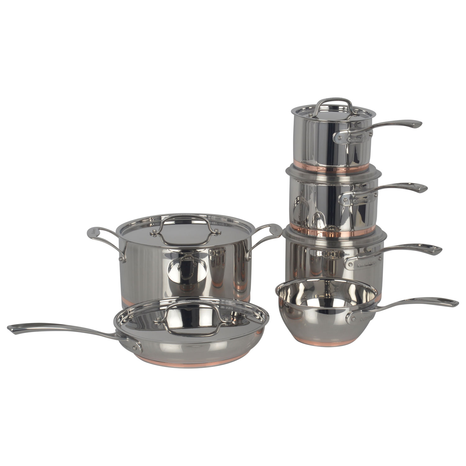 Cuisinart 11-Piece Stainless Steel Cookware Set - Silver