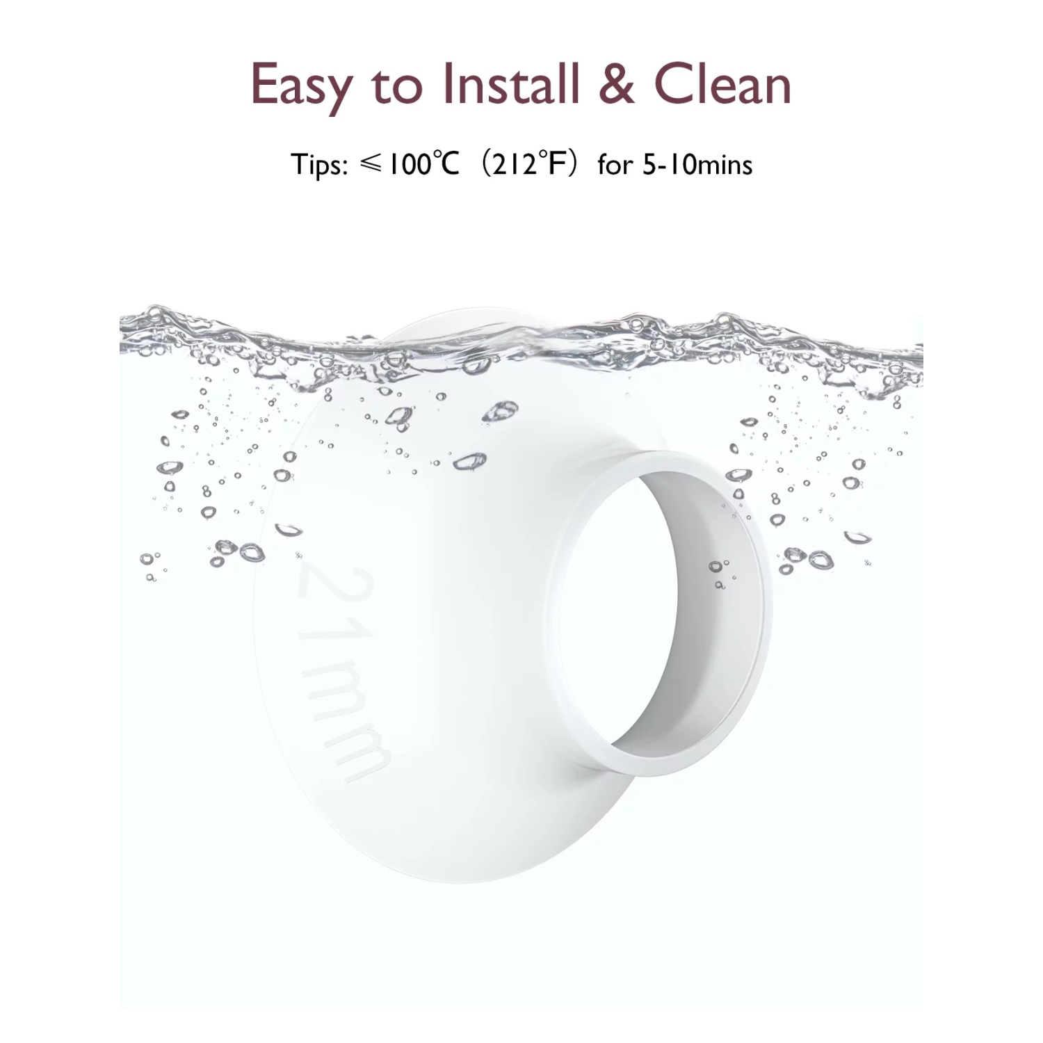 Insert de bride MomCozy 21&nbsp;mm pour MomCozy M5, Accessoires de rechange pour tire-lait Original M5, 1PC