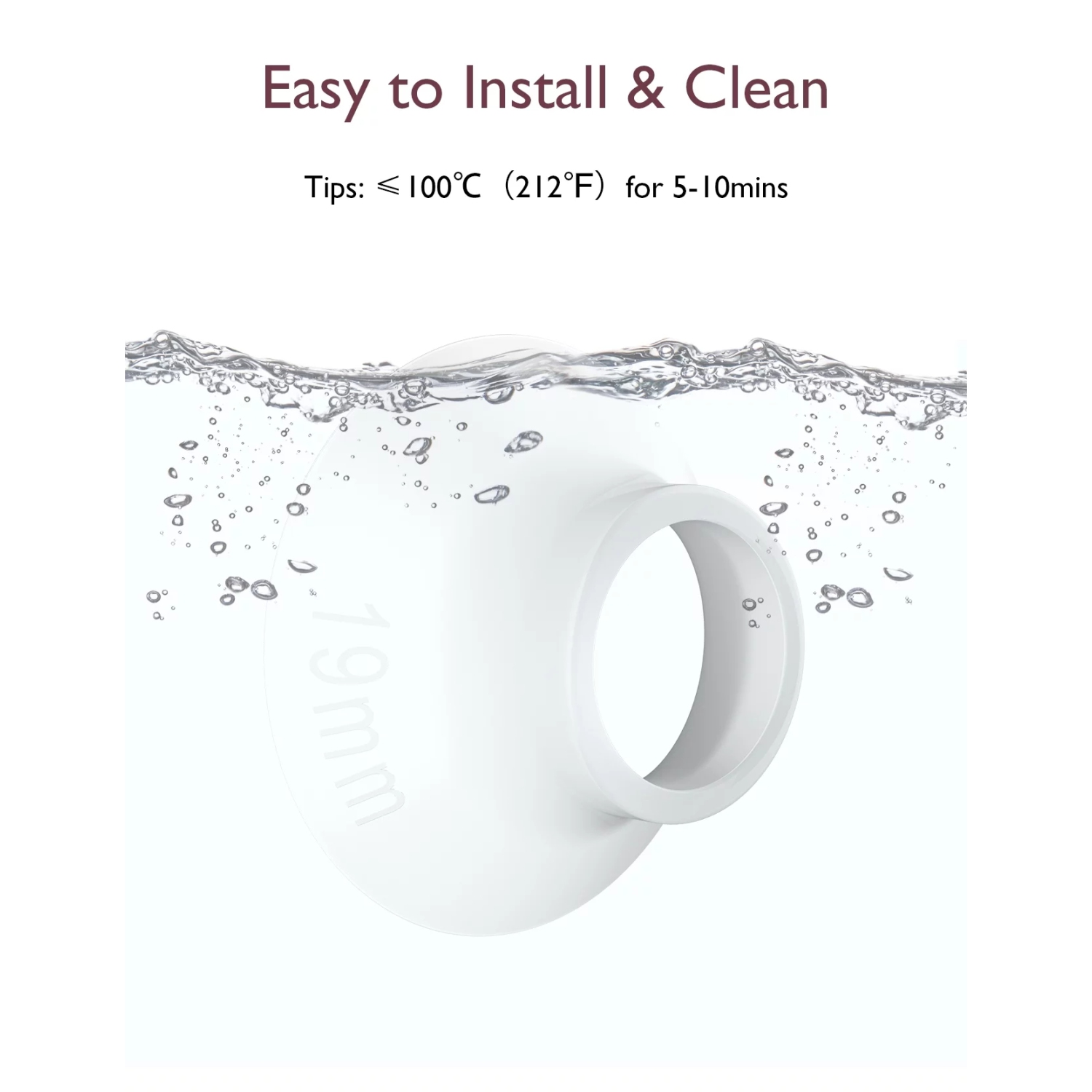 Insert de bride MomCozy 19&nbsp;mm pour MomCozy M5, Accessoires de rechange pour tire-lait Original M5, 1PC