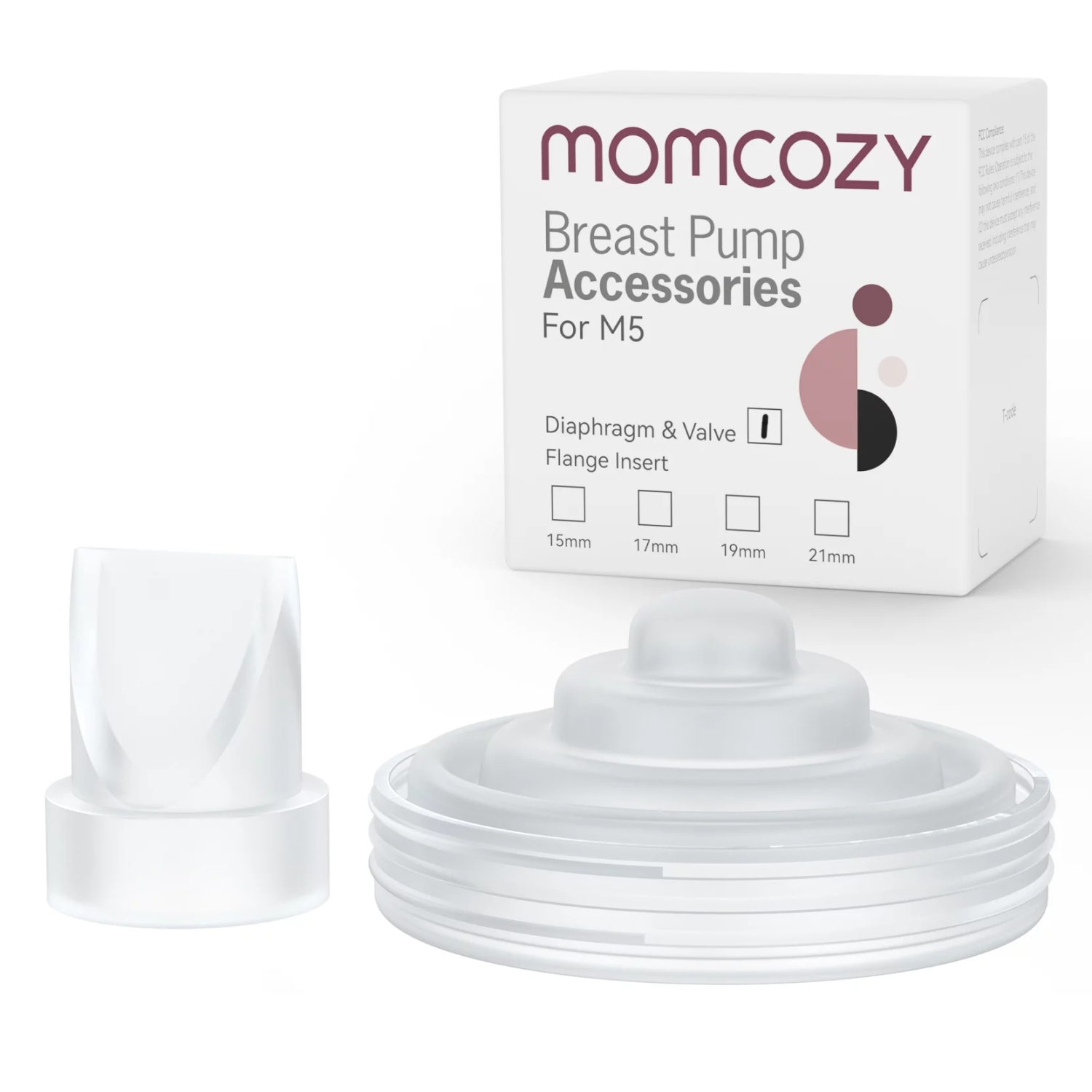 Momcozy Duckbill Valves & Silicone Diaphragm for Momcozy M5, Original Momcozy M5 Breast Pump Replacement Accessories, 1 Pack