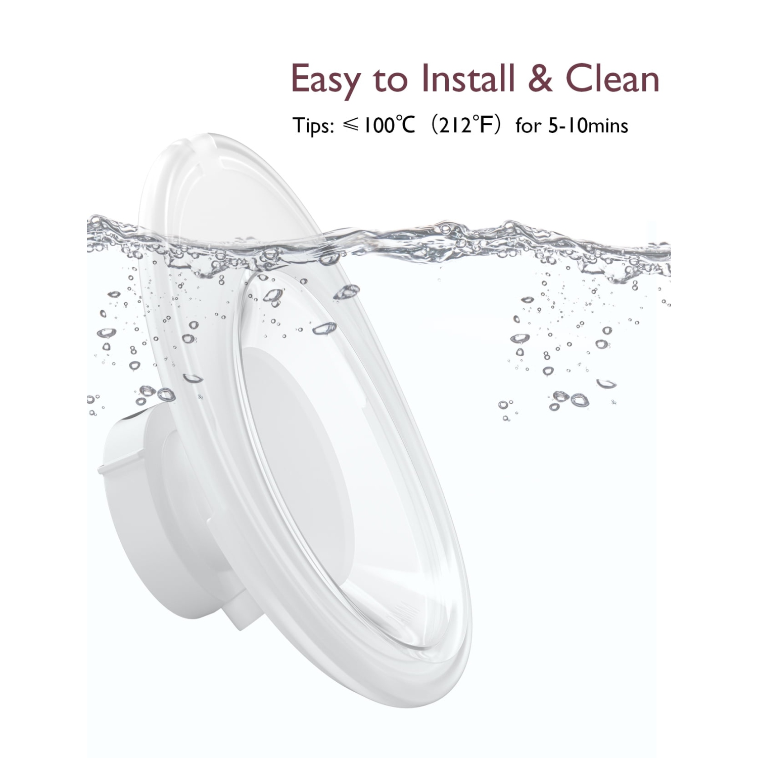 Momcozy Double-Sealed Flange 24mm Compatible with Momcozy M5 Breast Pump. Original M5 Breast Pump Replacement Accessories, 1PC