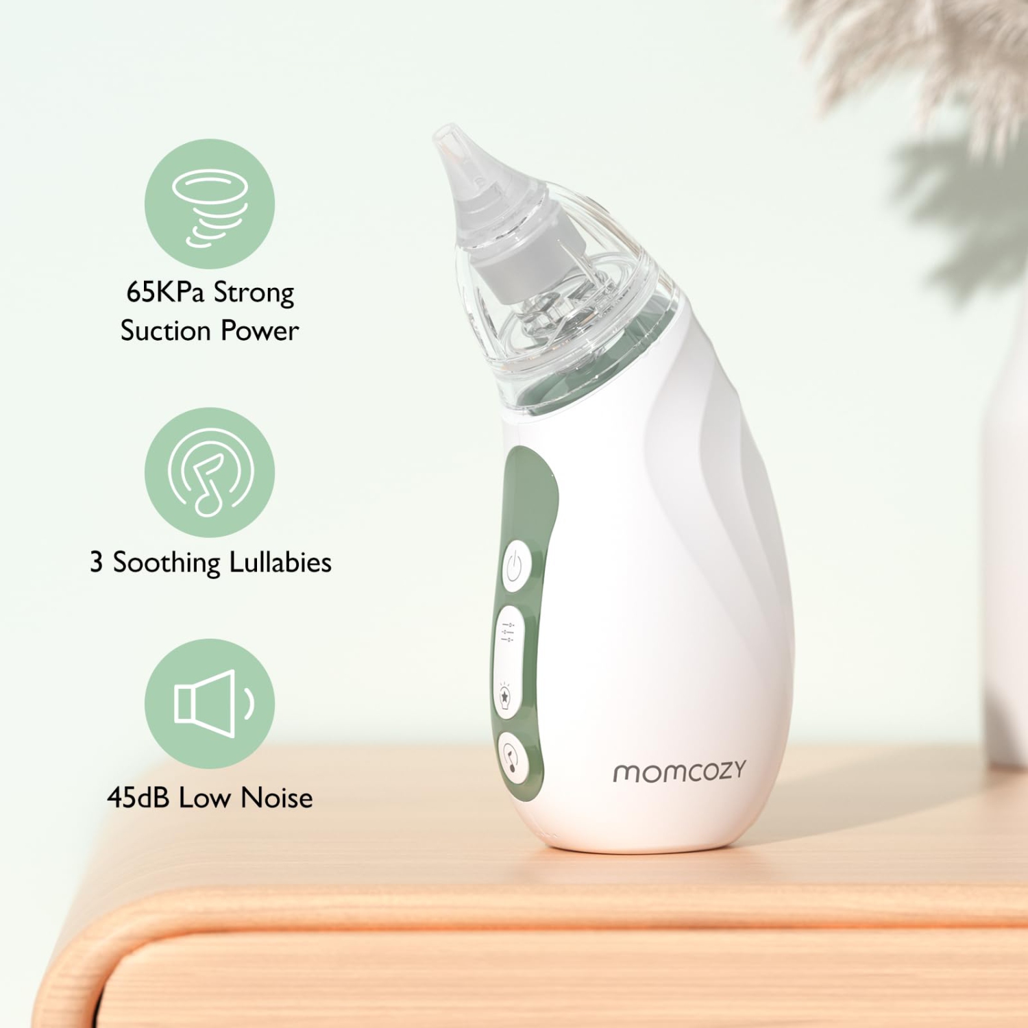 Aspirateur Nasal Électrique Pour Bébé - 3 Niveaux D'Aspiration Avec Musique Apaisante - Rechargeable USB