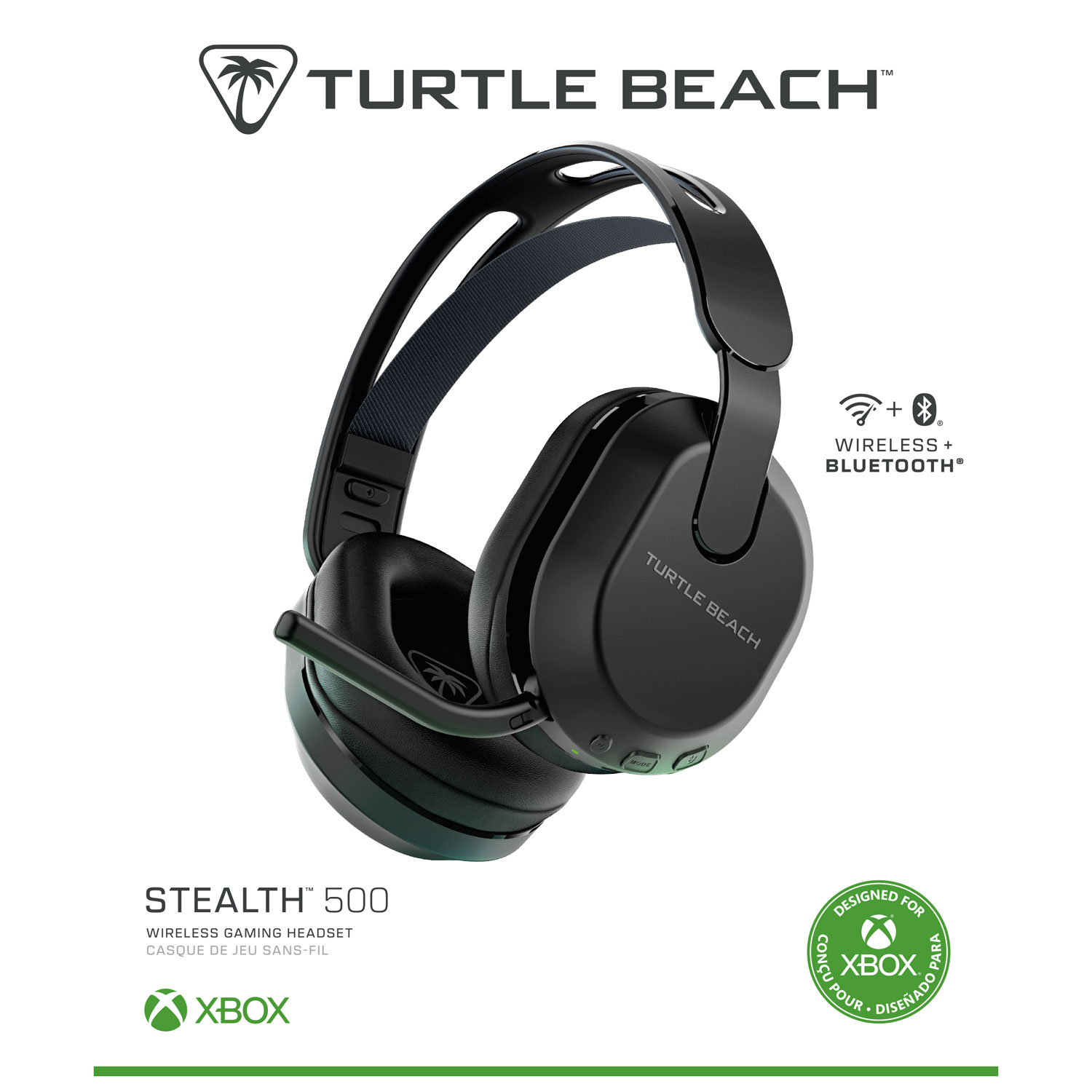 Casque jeu sans fil Stealth 500X Turtle Beach pour Xbox Series X|S/Xbox One - Noir