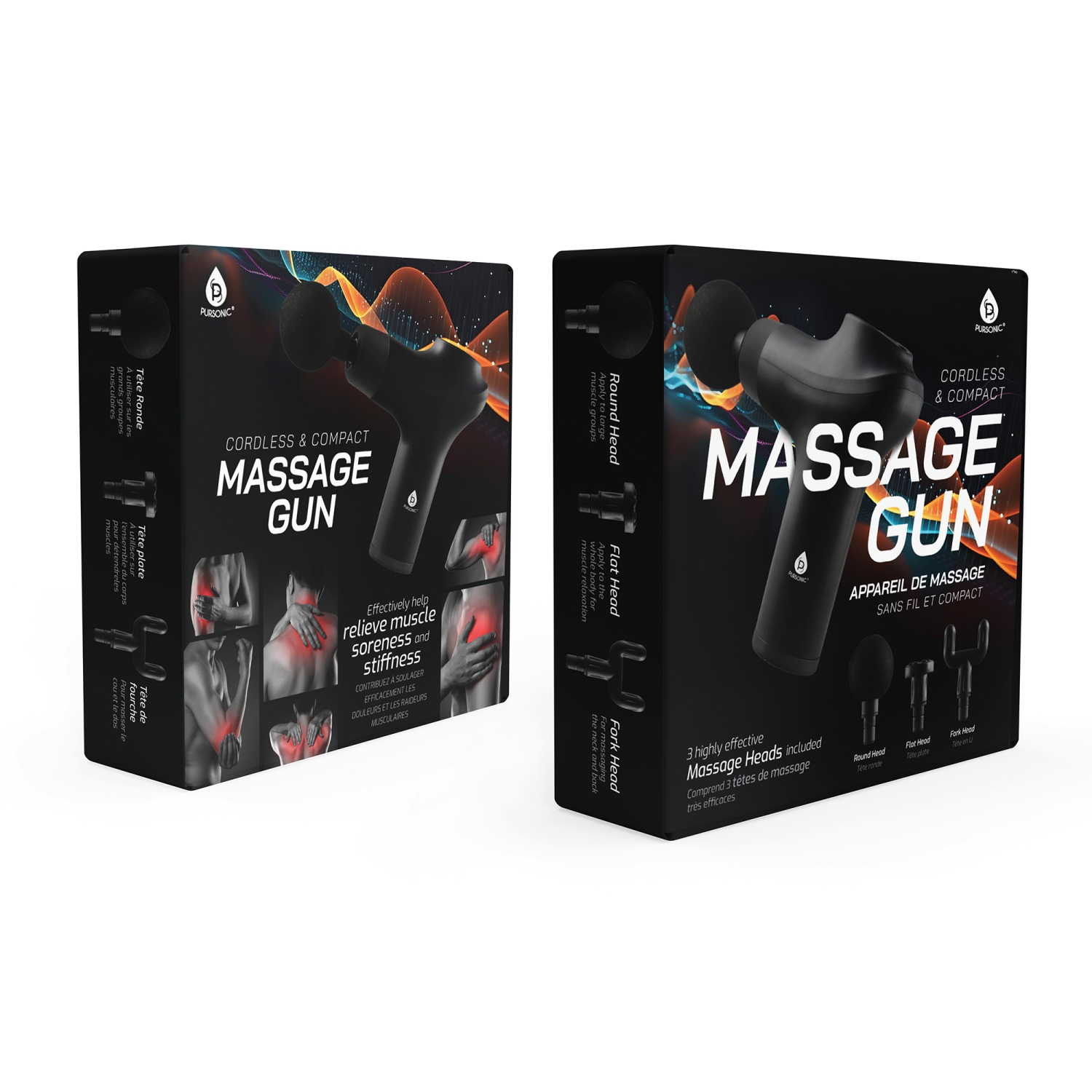 Pursonic 3 Speed Cordless & Rechargeable Professional Massage Gun