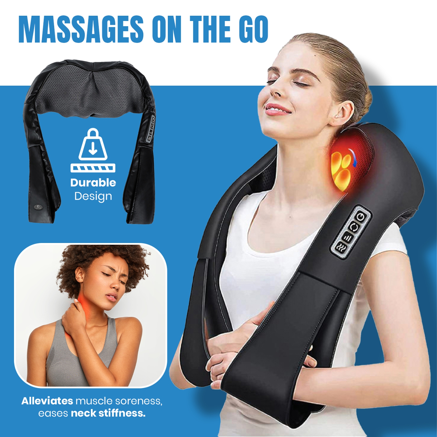 Appareil de massage shiatsu pour le dos et le cou Pursonic 3D de Pursonic