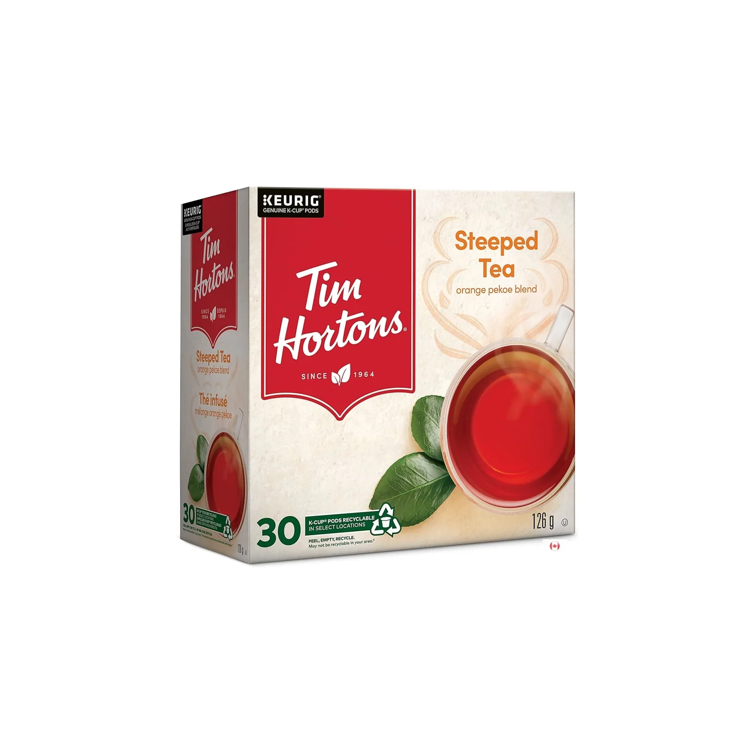 Tim Hortons Steeped Orange Pekoe Tea K-Cup Pods (30 Count) - Buy Online