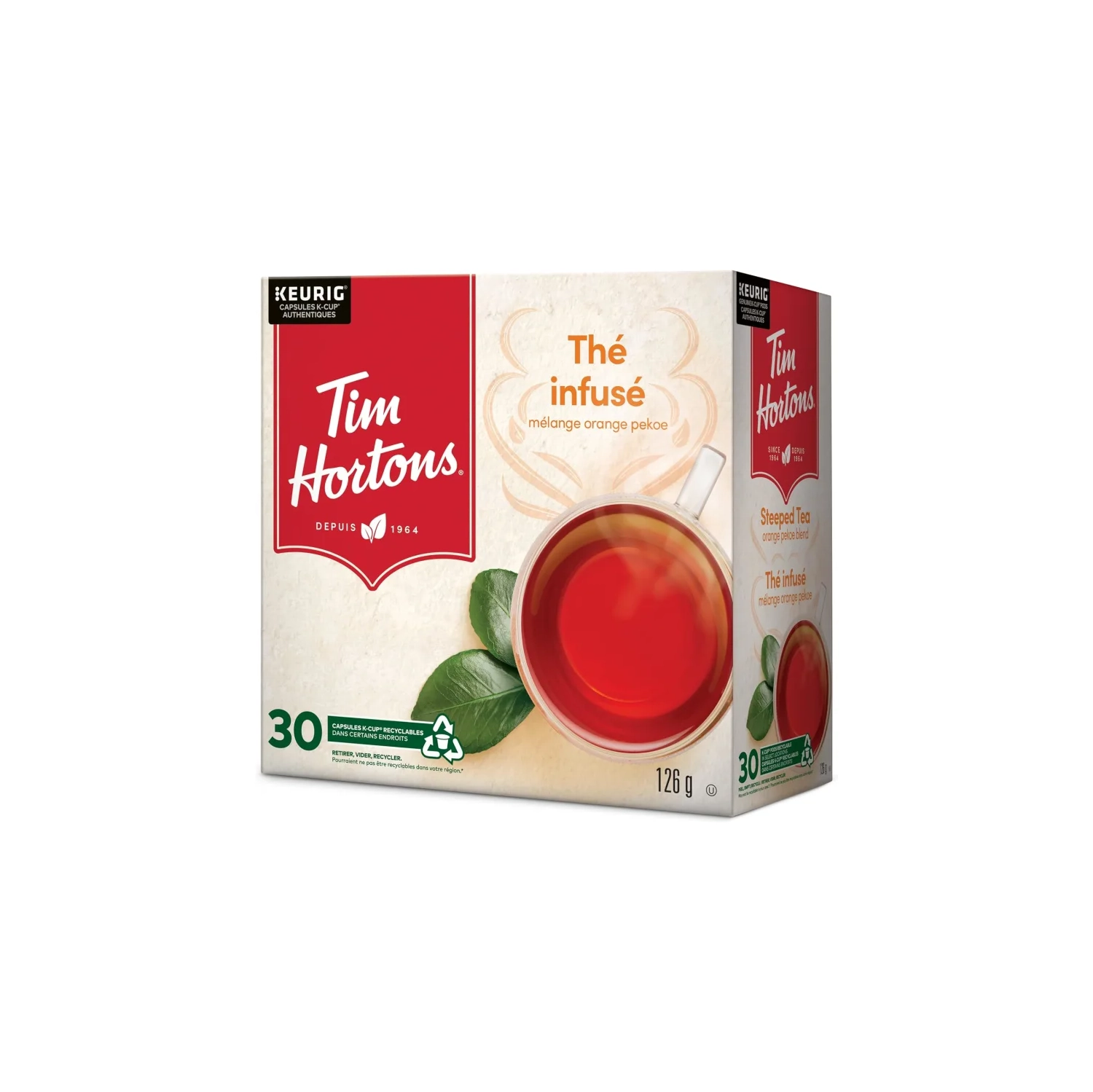 Tim Hortons Steeped Orange Pekoe Tea K-Cup Pods - Buy Online