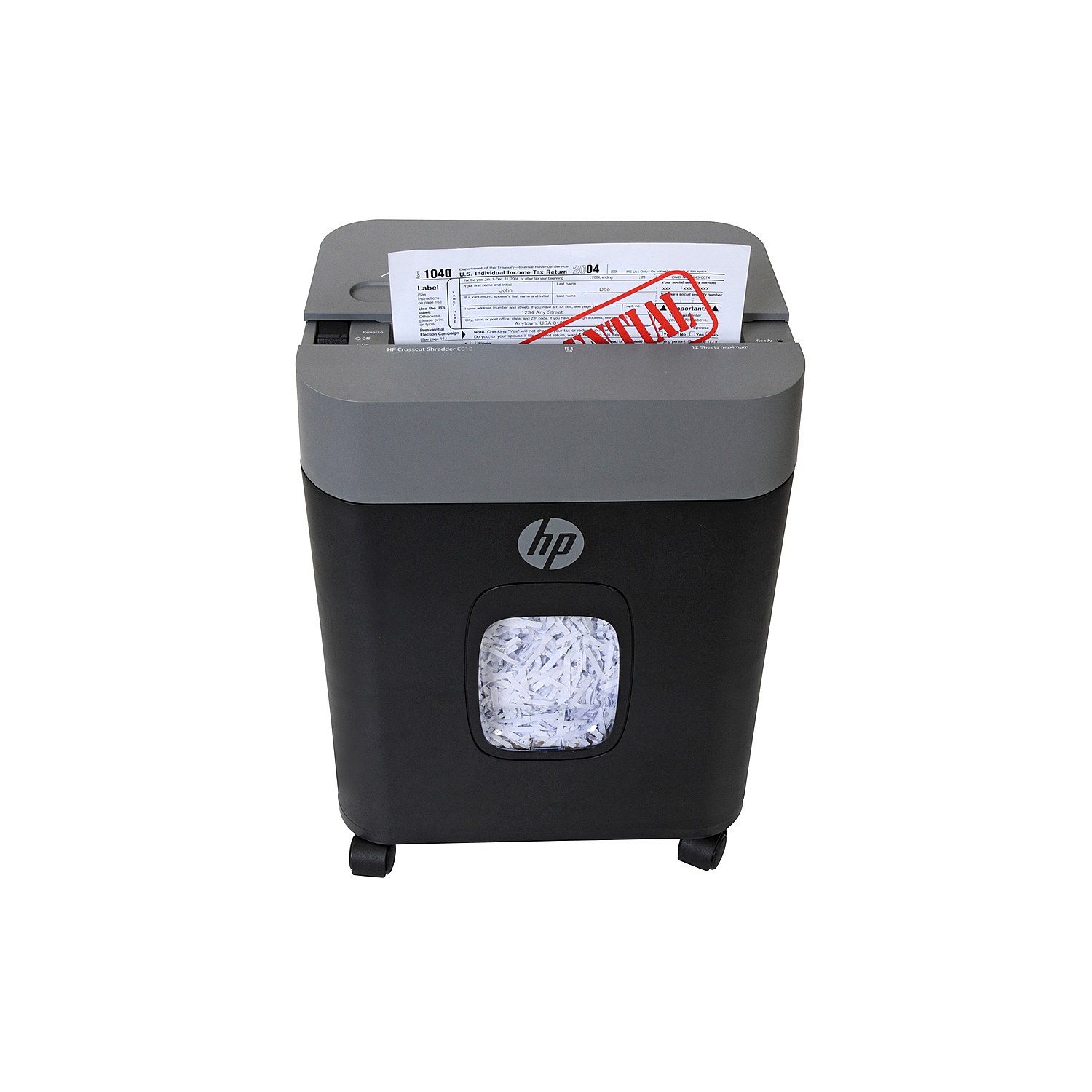 HP CC12 12-Sheet Crosscut Shredder -