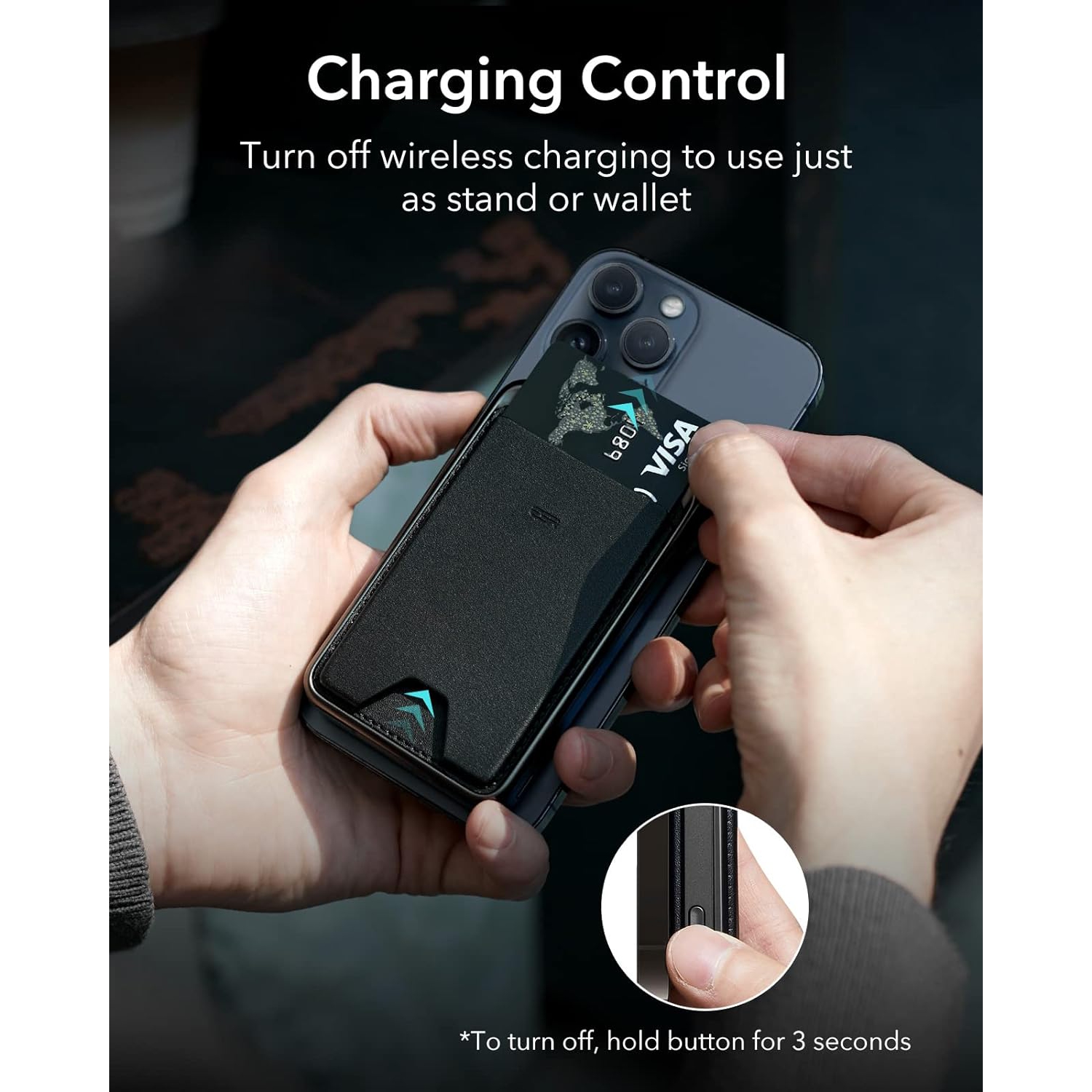 Chargeur portable Energy Star HaloLock pour iPhone 15/14/13/12 série 5.000&nbsp;mAh noir