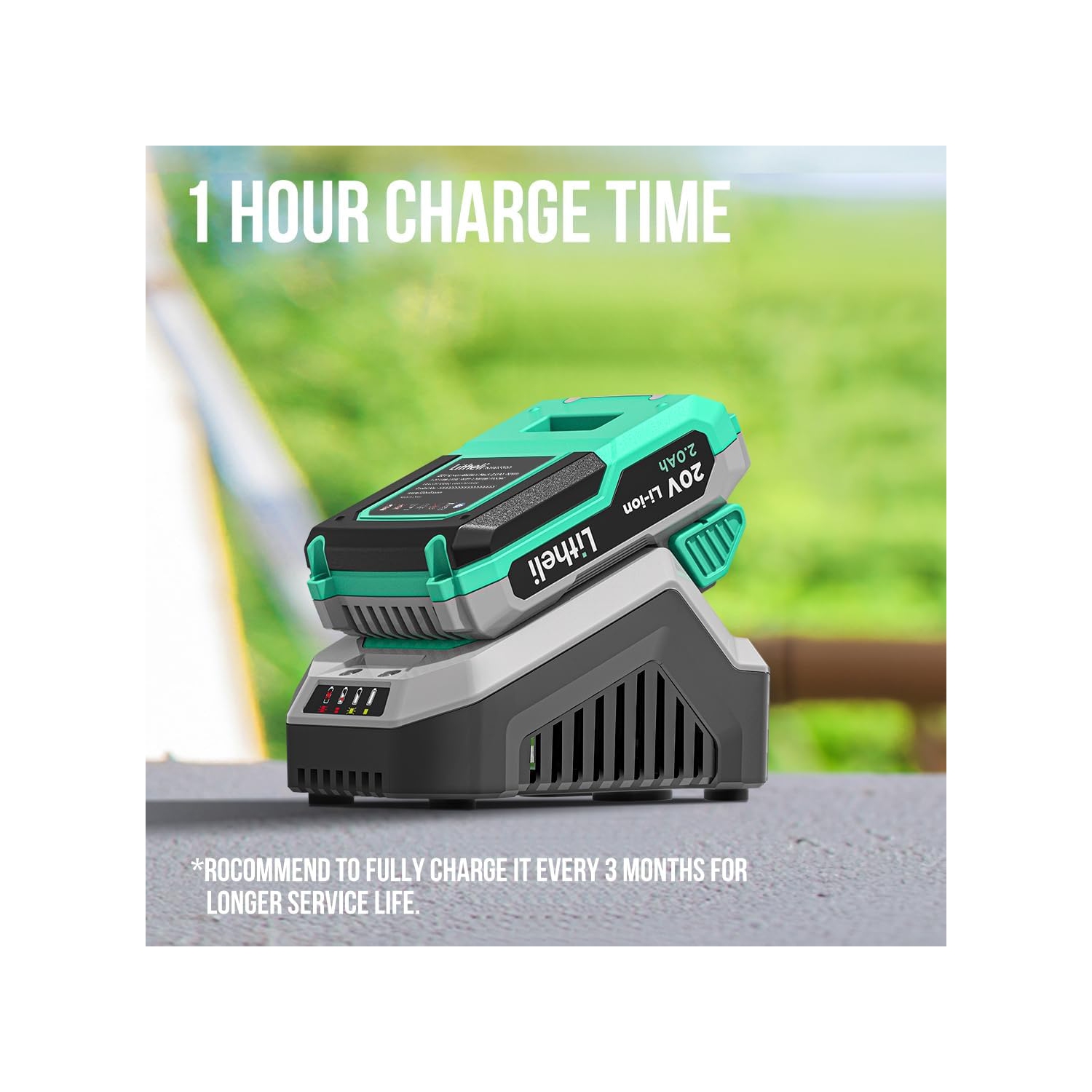 Perceuse sans fil Litheli, perceuse sans fil 20&nbsp;V Max, vitesse variable, batterie 2,0&nbsp;Ah et chargeur rapide de 1 heures inclus