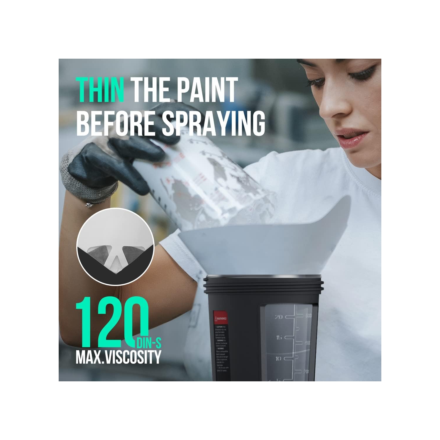 Litheli HVLP Paint Sprayer with Brushless Motor, 20V Paint Sprayers for Home Interior and Exterior, Cordless Paint Gun for Car, Deck, Furniture, with