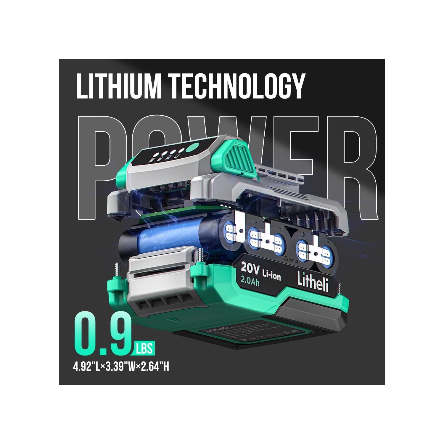 Litheli HVLP Paint Sprayer with Brushless Motor, 20V Paint Sprayers for Home Interior and Exterior, Cordless Paint Gun for Car, Deck, Furniture, with