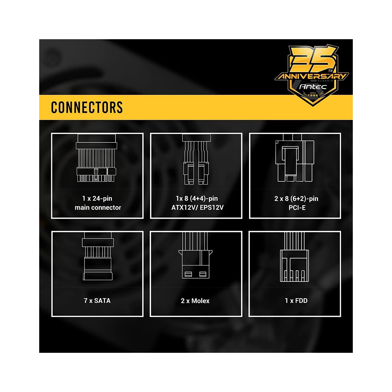 Antec Bronze Power Supply, CSK 550W 80+ Bronze Certified PSU, Continuous Power with 120mm Silent Cooling Fan, ATX 12V 2.31 / EPS 12V, Bronze Power