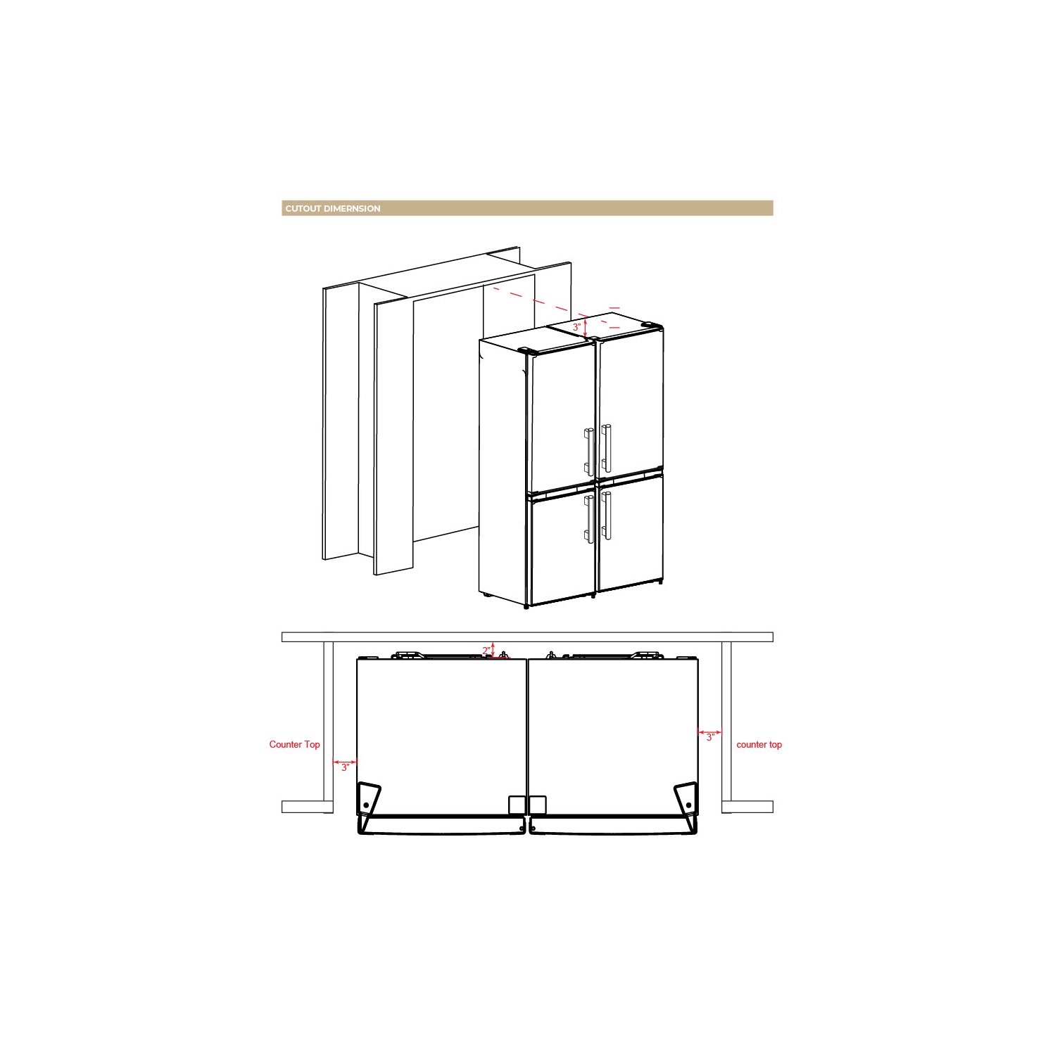 Forno Guardia 23.4-Inch Bottom Freezer Refrigerator Left Swing Stainless Steel, 10.8 cu.ft.