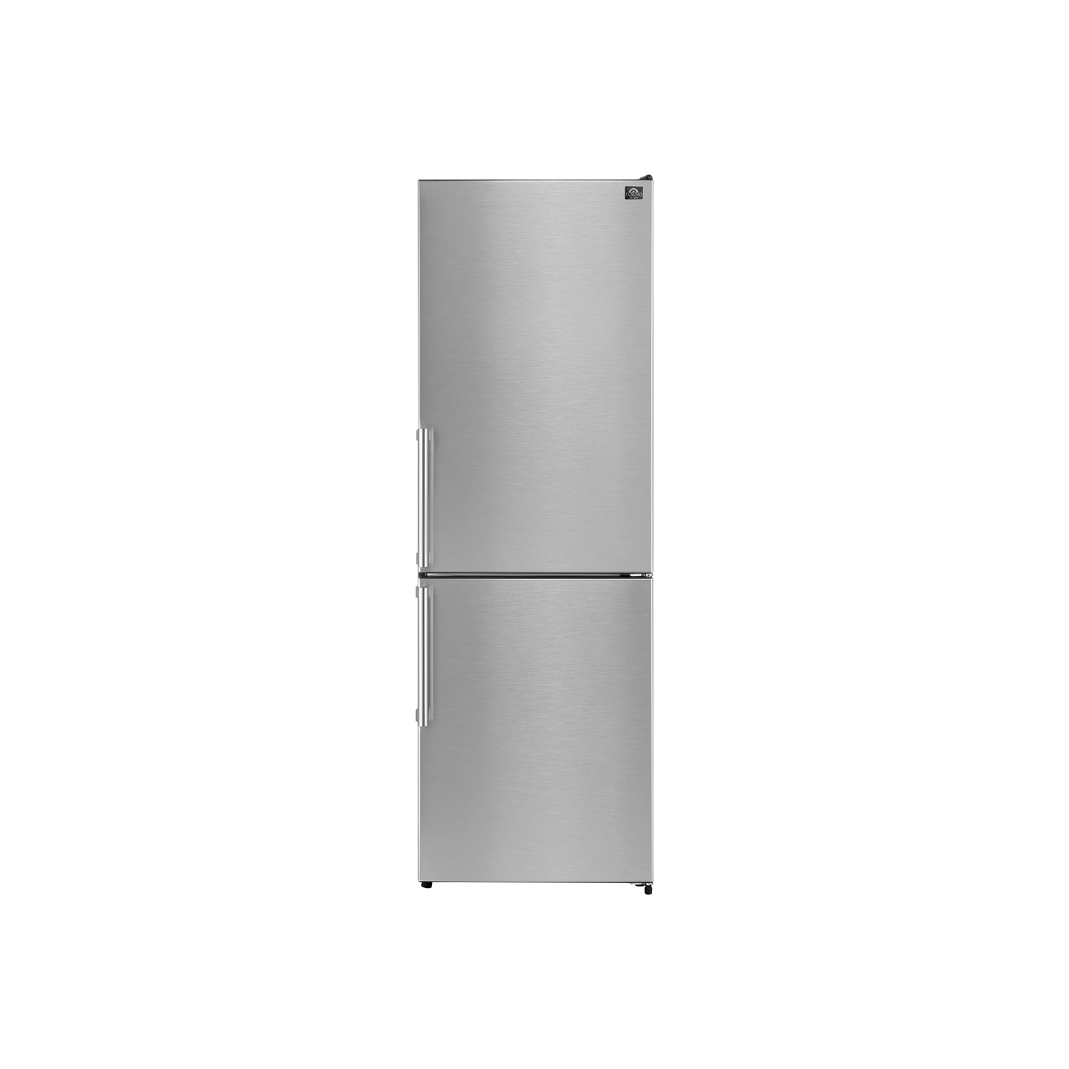 Forno Guardia 23.4-Inch Bottom Freezer Refrigerator Right Swing Stainless Steel, 10.8 cu.ft.