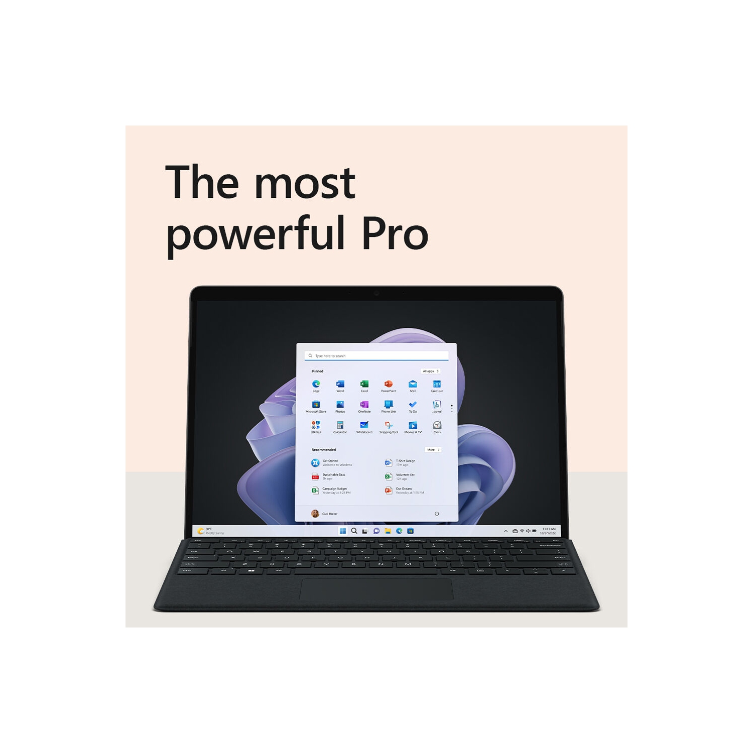 Refurbished Microsoft Surface Pro 9 (13 inch) - Intel Core i7-1255U, 16GB RAM, 512GB SSD, Windows 11 Home, Graphite