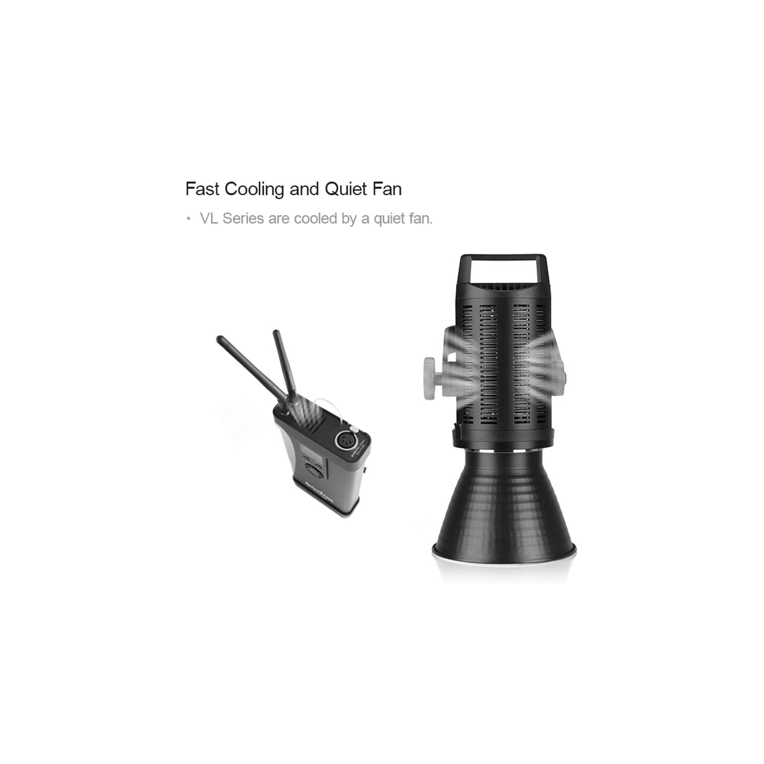 Boîte ouverte – Lampe DEL VL300 Godox avec sac de transport