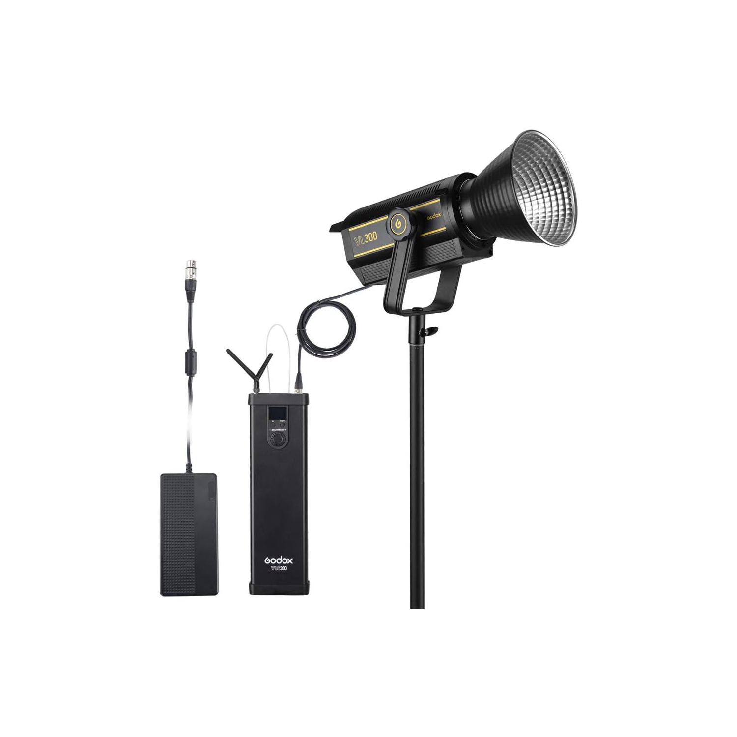 Boîte ouverte – Lampe DEL VL300 Godox avec sac de transport