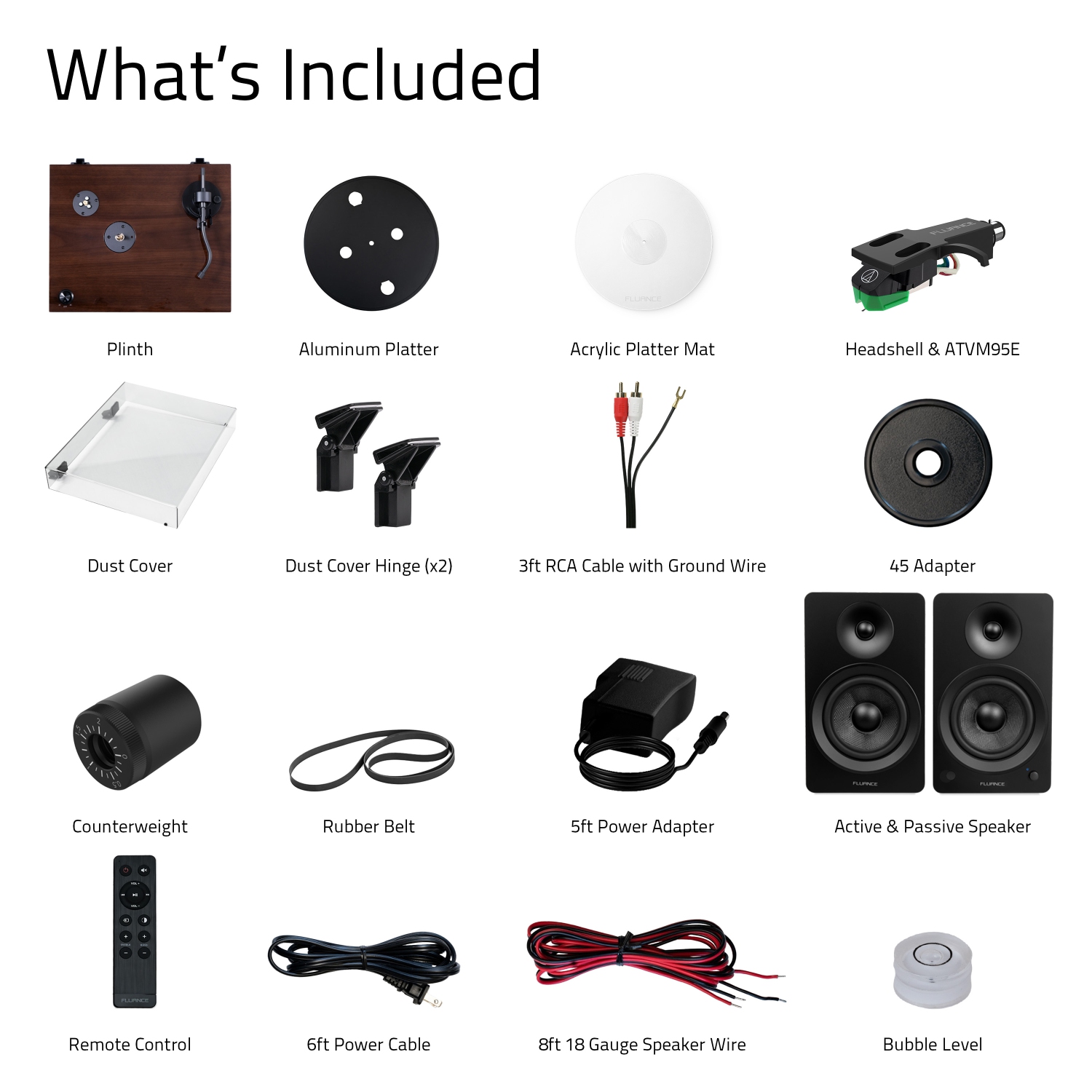 RT81+ Elite HiFi Turntable & Ai61 6.5" Speakers Bundle: Enhanced Sound Clarity and Power