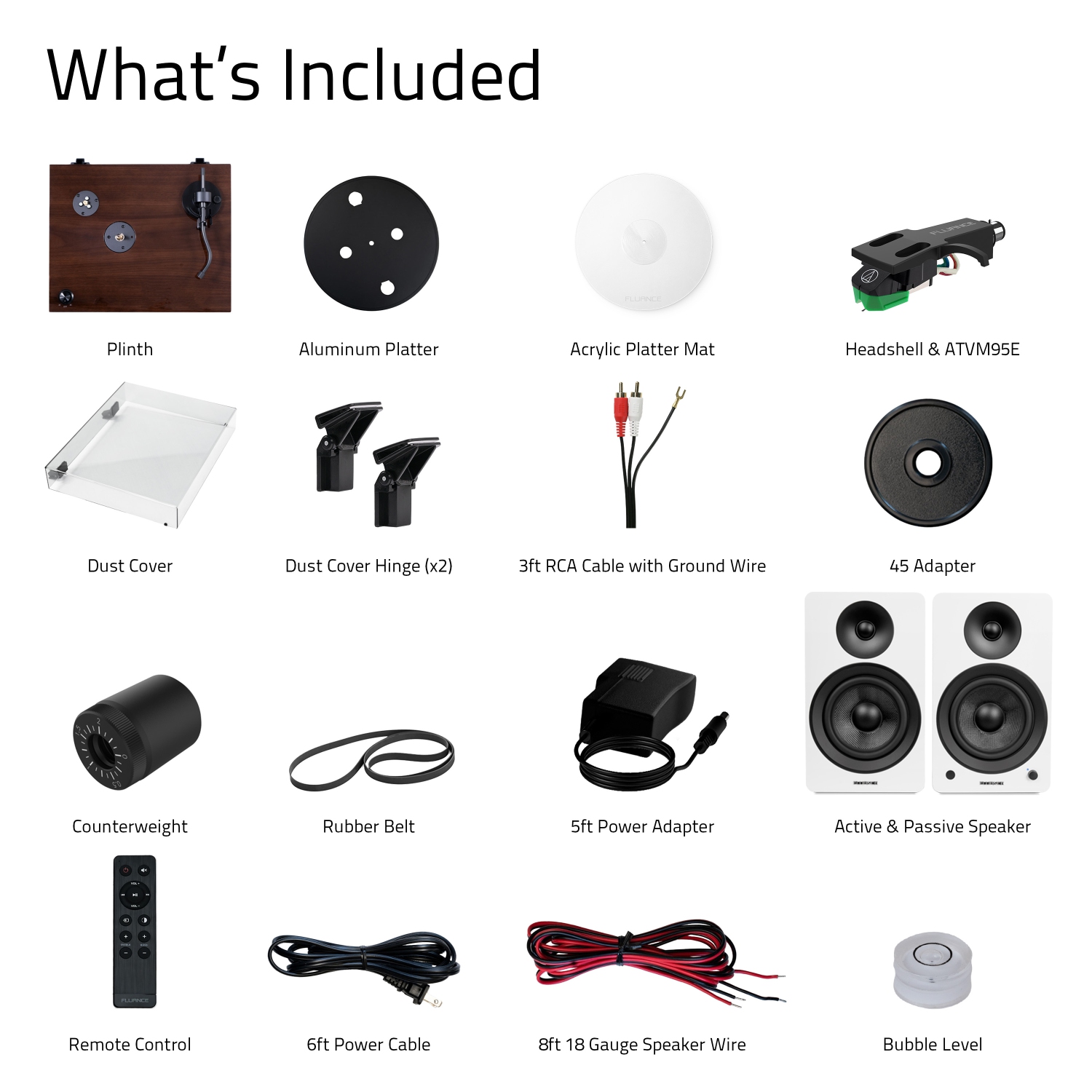 RT81+ Elite HiFi Turntable & Ai61 6.5" Speakers Bundle: Enhanced Sound Clarity and Power