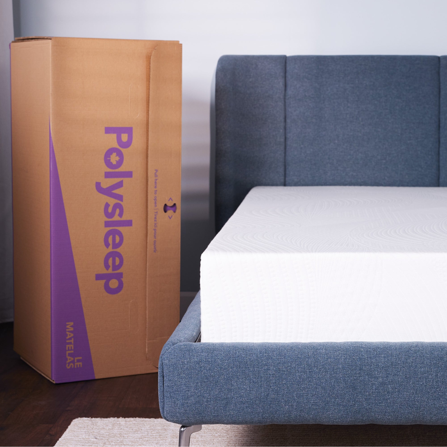 Polysleep Sierra 9" Memory Foam Mattress — Medium Firm Mattress in a Box, Made in Canada with Antimicrobial Foam — King Size