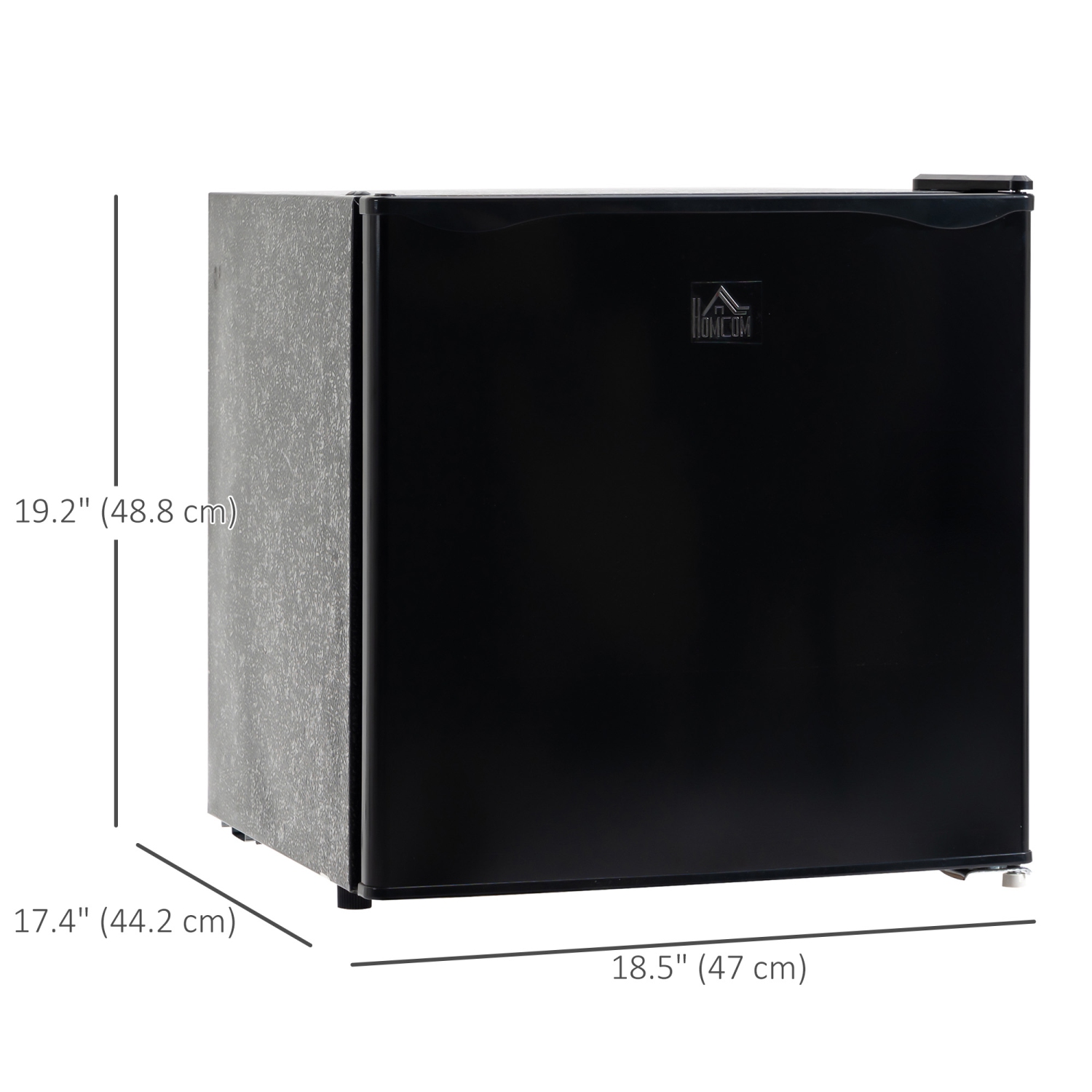 Congélateur vertical compact de HOMCOM, mini congélateur de 1,1 pi3 avec porte réversible, 2 tablettes, température réglable pour le bureau à