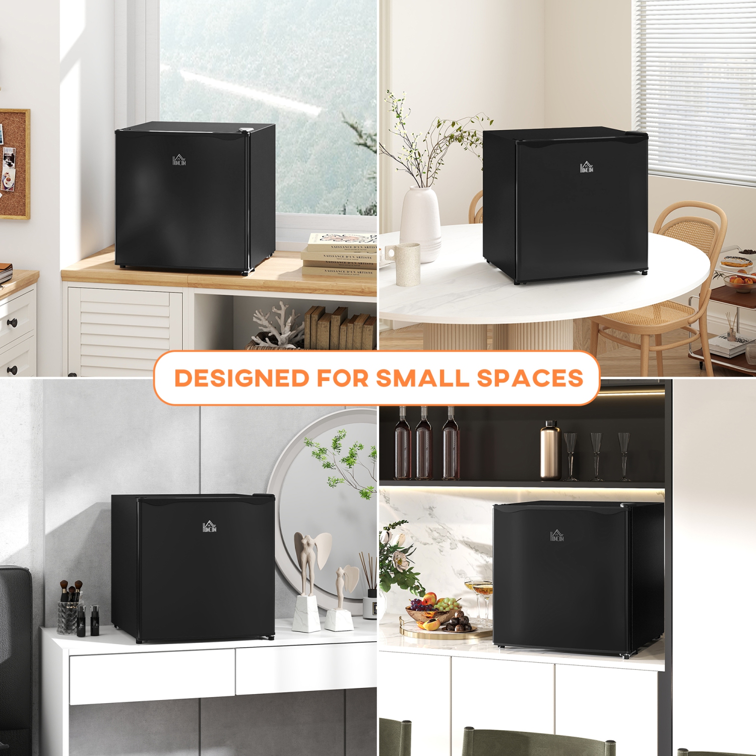 Congélateur vertical compact de HOMCOM, mini congélateur de 1,1 pi3 avec porte réversible, 2 tablettes, température réglable pour le bureau à