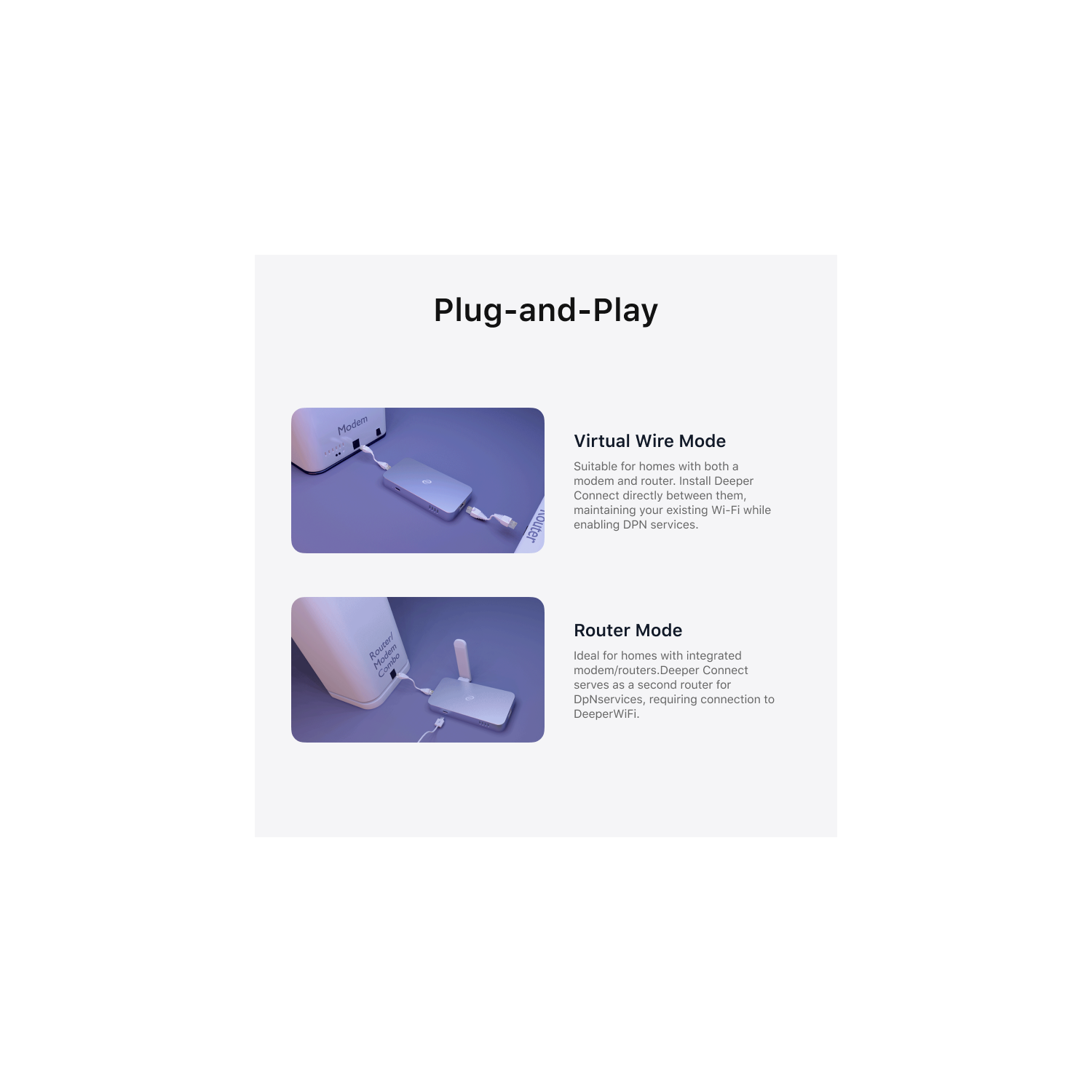 Deeper Connect Mini - Best Performance Decentralized VPN with a 7-layer enterprise-grade firewall. Lifetime free VPN router for home, supports up to