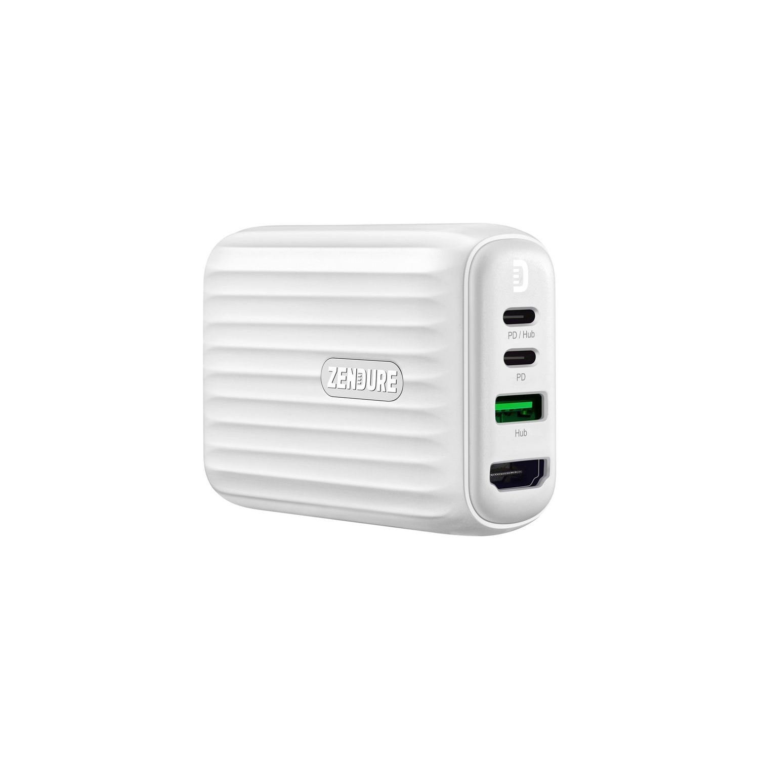 Refurbished Zendure SuperHub SE 2-in-1 USB/USB-C Power Adapter & 4-Port USB-C/USB-A/HDMI Hub