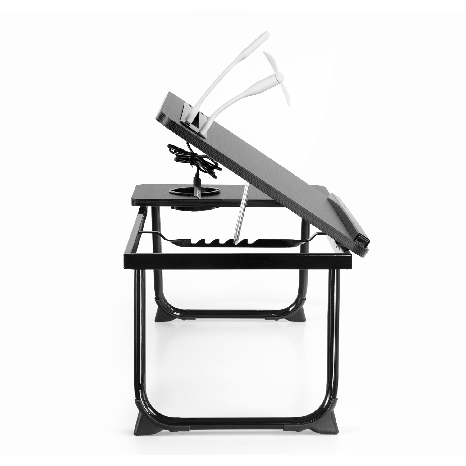 SHOPPINGALL Foldable Lap Desk for Bed – Table Stand with Angle Adjustment, Portable Sofa and Bed Tray - SA-LDB2