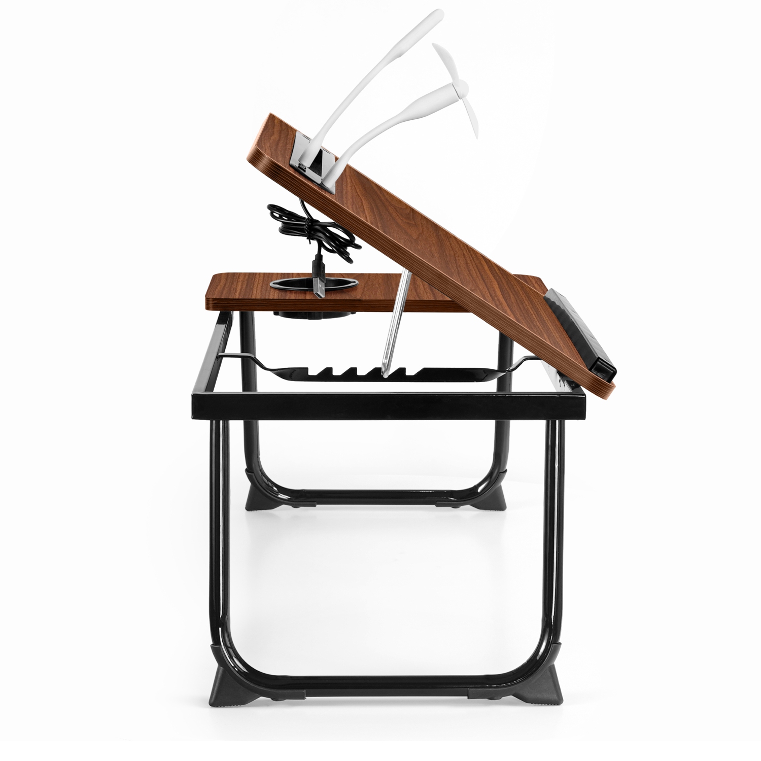 Bureau de genoux pliable SHOPPINGALL pour lit – Support de table avec ajustement de l'angle, plateau de sofa et de lit portatif – sa-LDB2