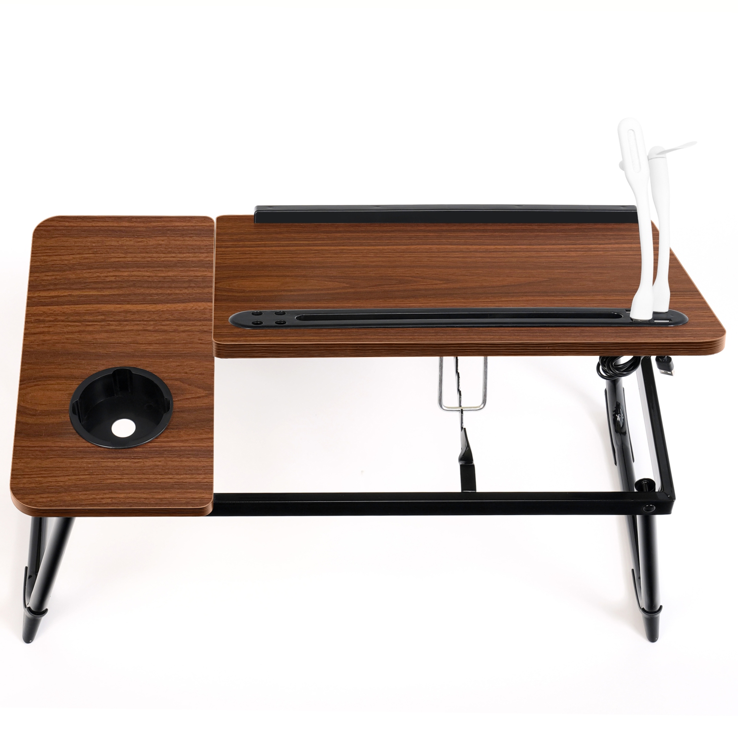 Bureau de genoux pliable SHOPPINGALL pour lit – Support de table avec ajustement de l'angle, plateau de sofa et de lit portatif – sa-LDB2