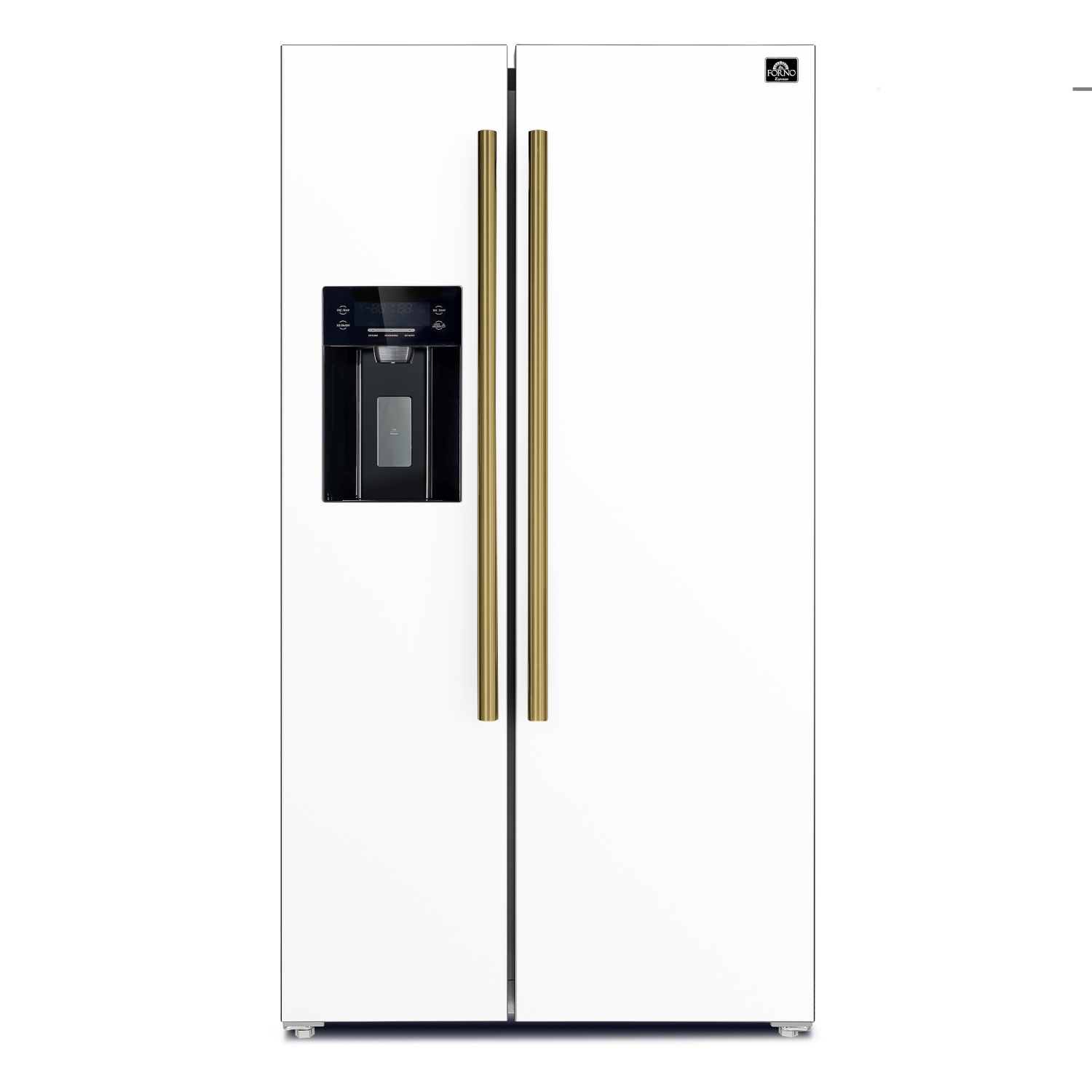 FORNO Espresso Salerno 36-inch Side-by-Side 20 cu.ft Refrigerator with Ice & Water Dispenser - White