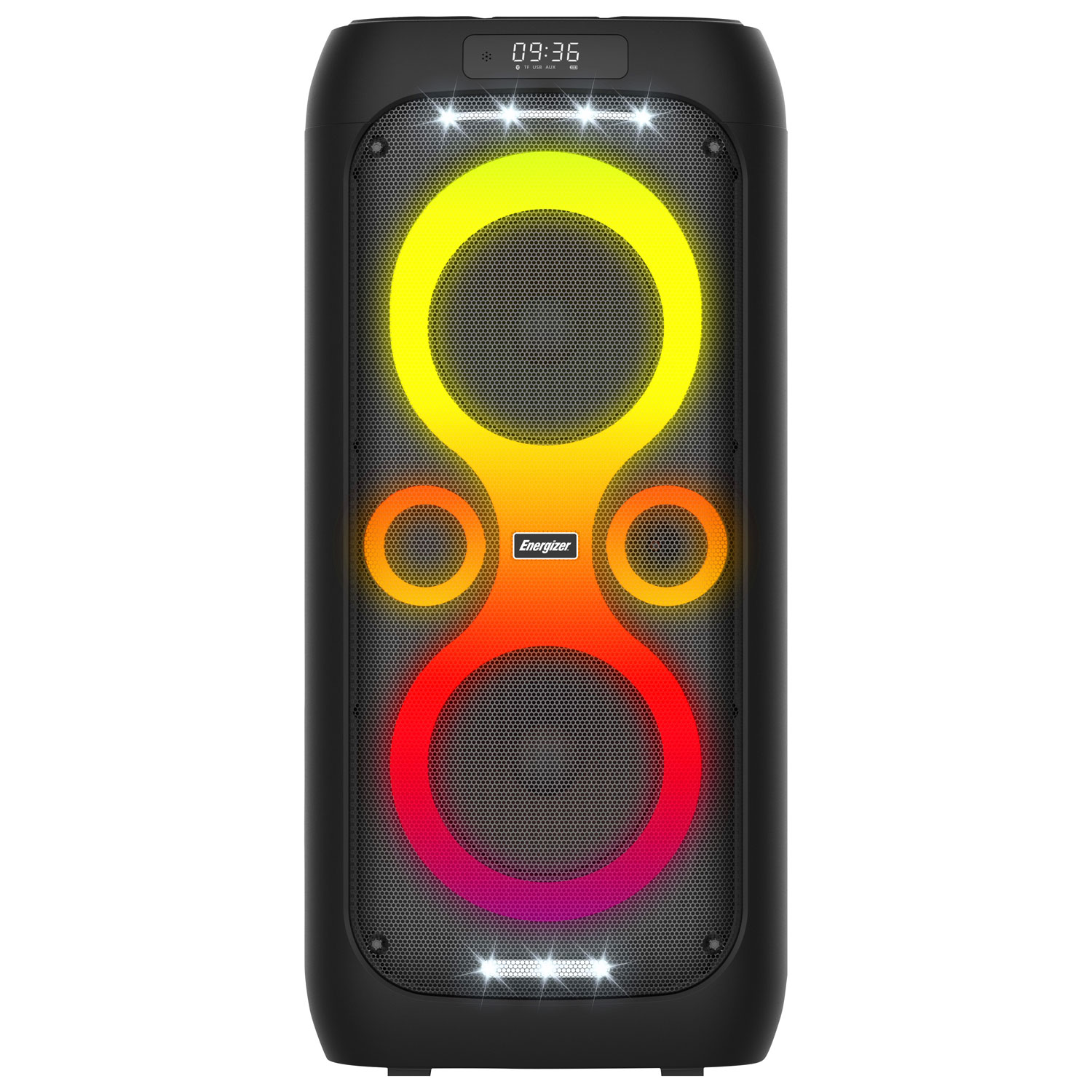 Energizer BTS566 Portable Bluetooth Speaker with Wireless Mic - Black