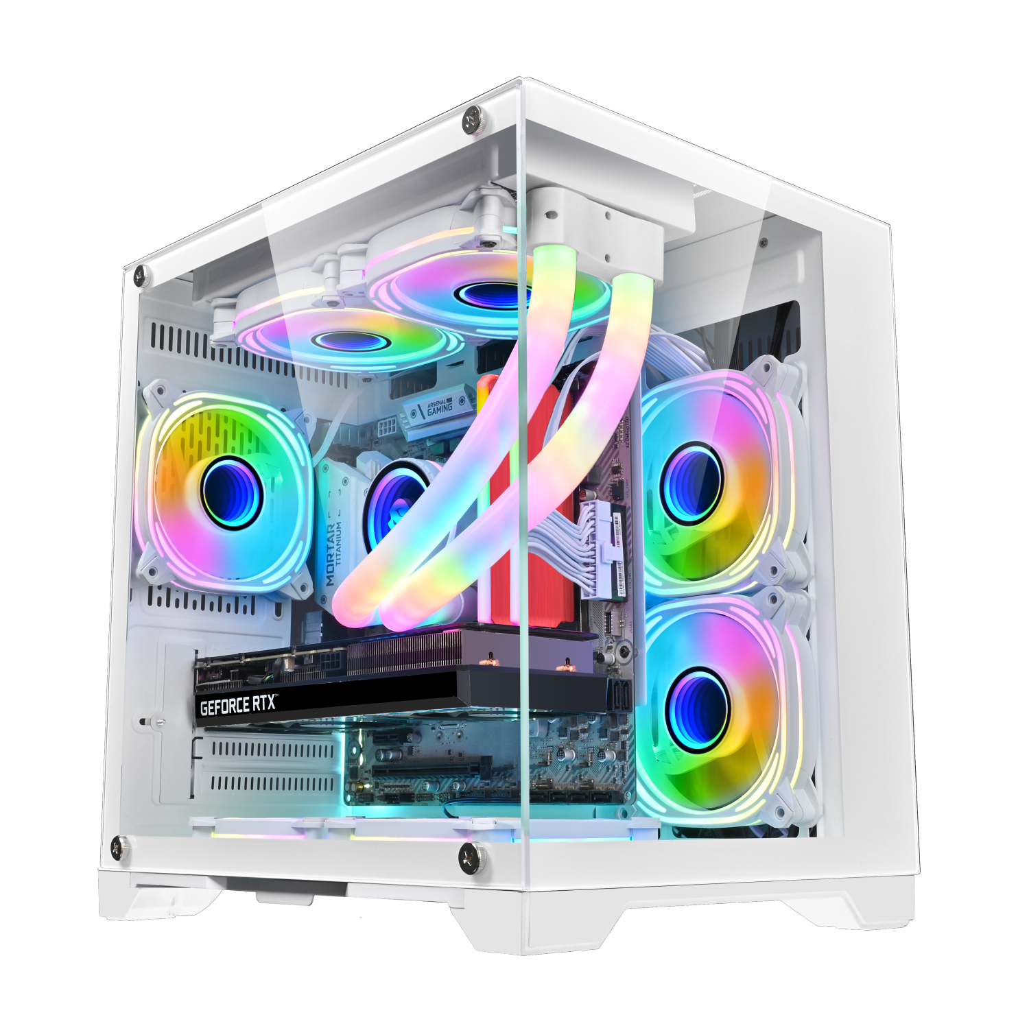 Gaming RGB Desktop Tower PC- Intel Core i7 - 8700 4.6GHz / 16 GB RAM / 1TB SSD /Nvidia GeForce RTX 4060 / Windows 11 Pro