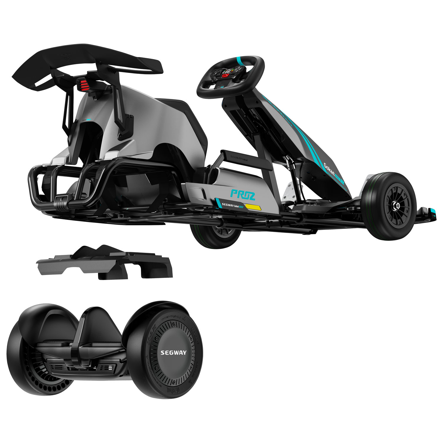 Kart électrique Gokart Pro2 de Segway - Gris foncé - Exclusivité de Best Buy