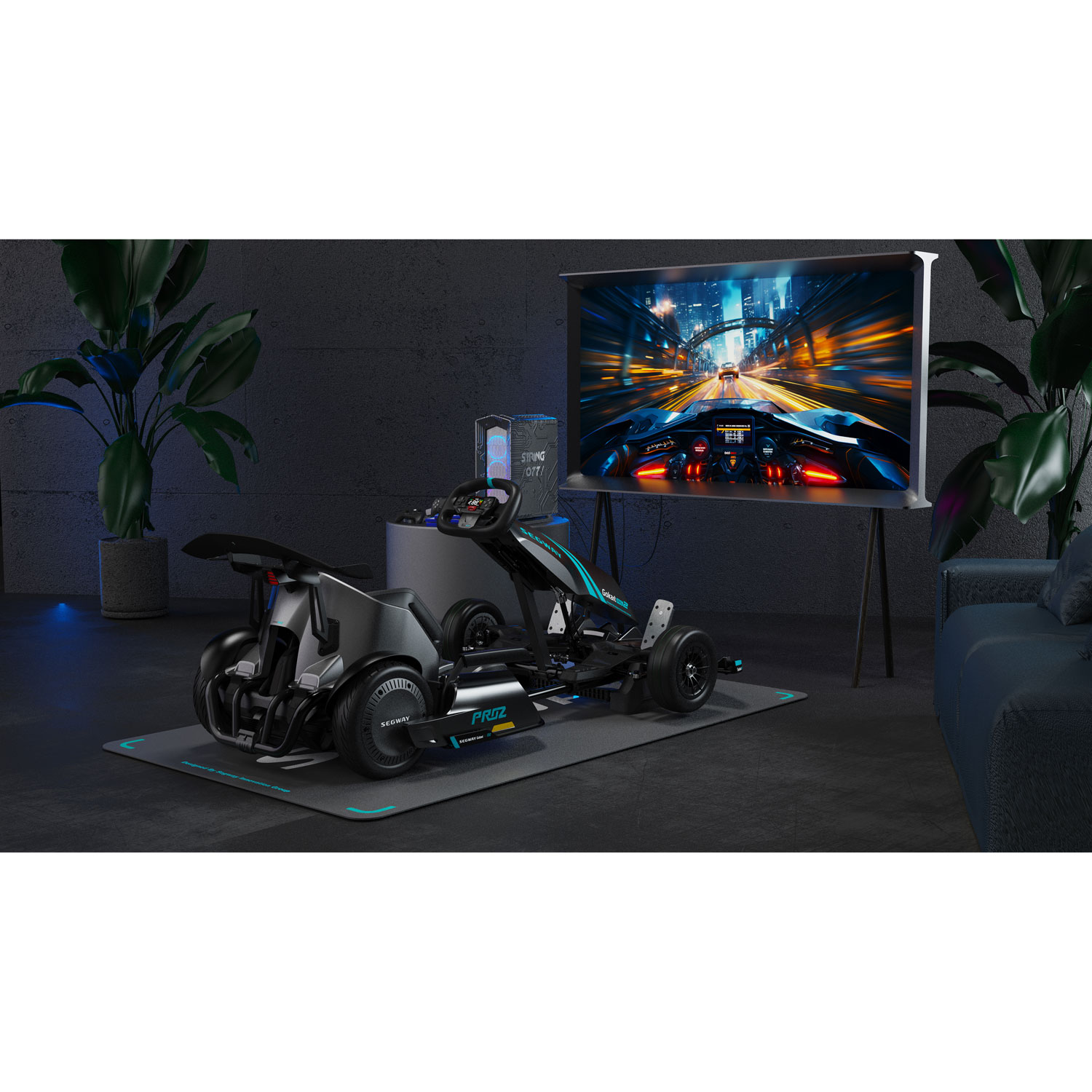 Kart électrique Gokart Pro2 de Segway - Gris foncé - Exclusivité de Best Buy