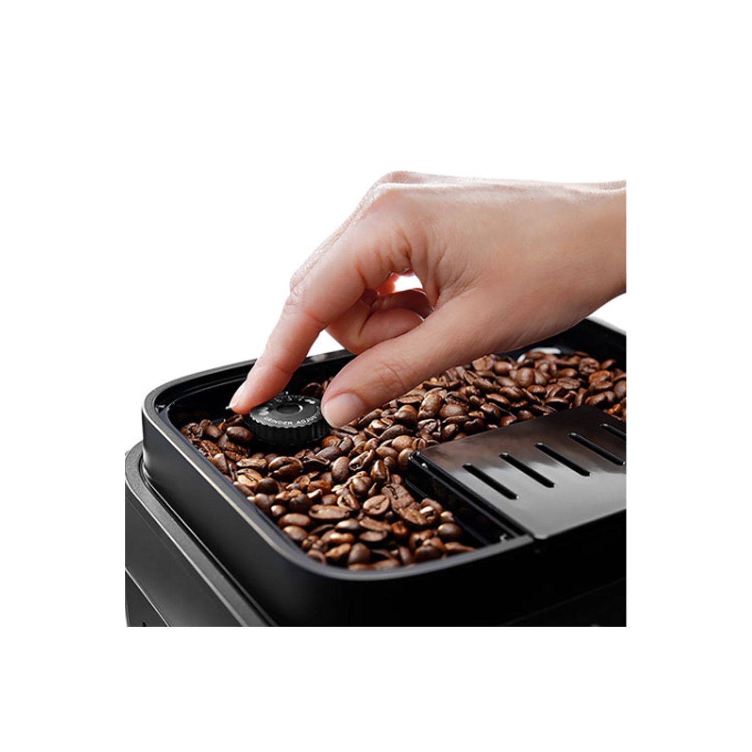 Refurbished Excellent-DeLonghi Magnifica Evo Automatic Espresso Machin with Frother & Grinder & Over Ice Function-Silver/Black