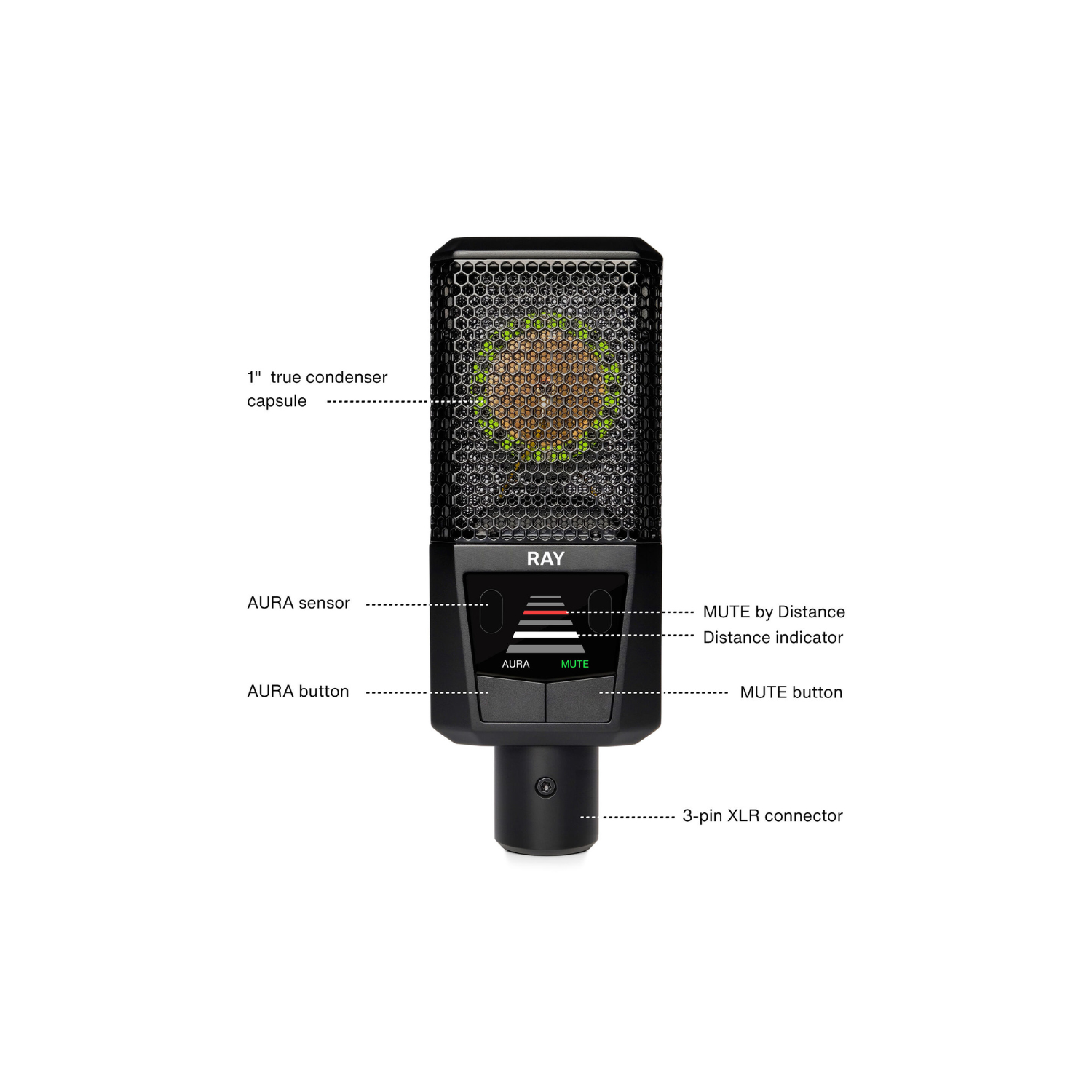 Lewitt Ray Condenser Mic with Aura Technology