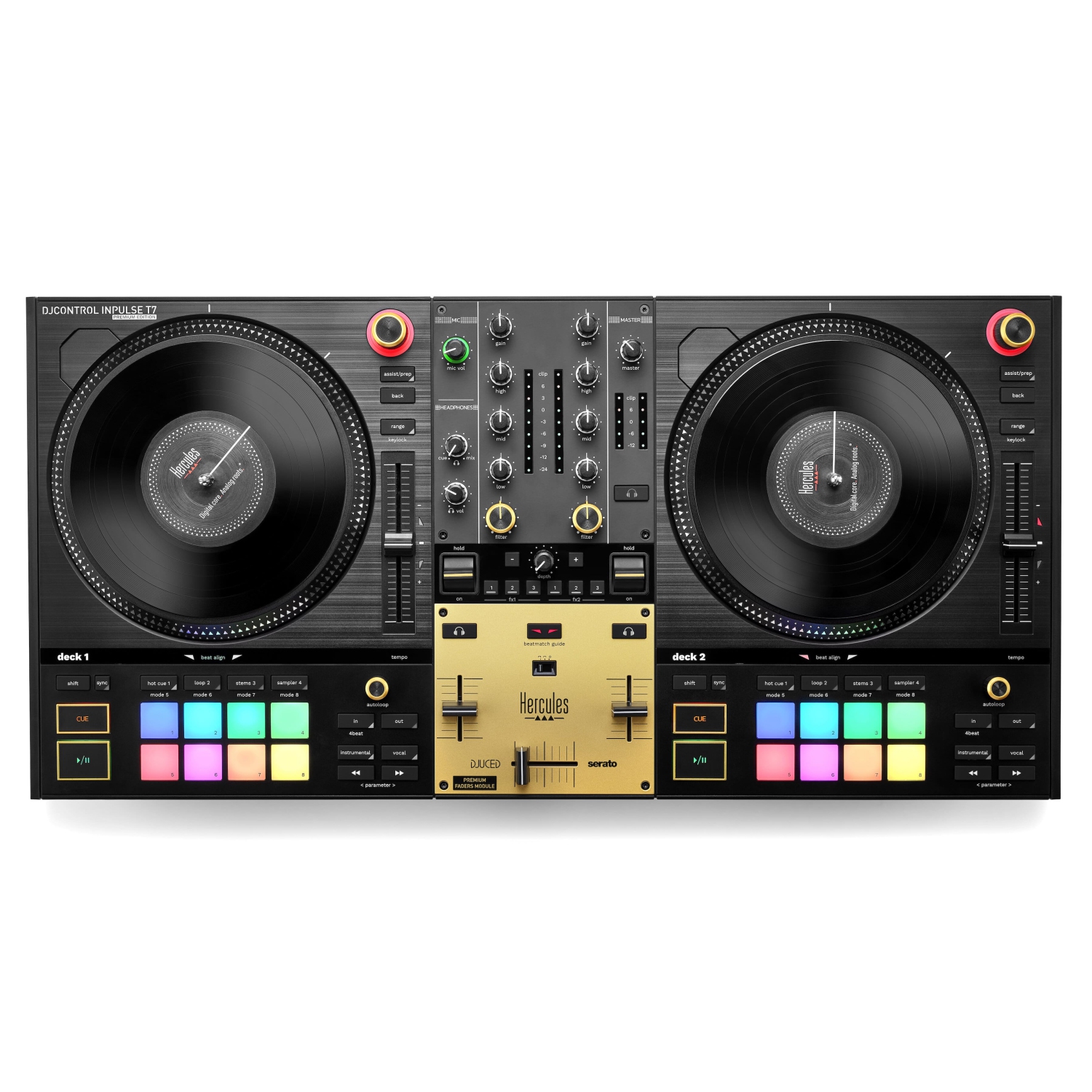 Hercules Premium Edition Inpulse T7 2 Channel DJ Controller