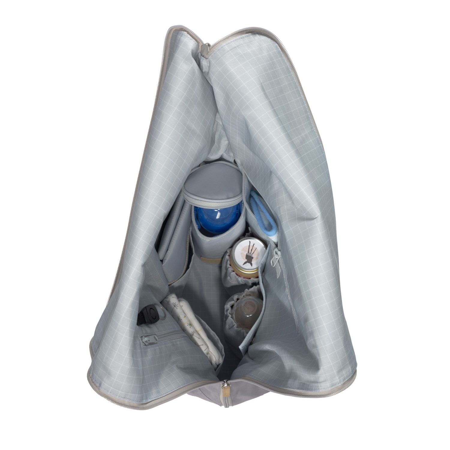 Lassig - Green Label - Rolltop Backpack Diaper Bag - Grey