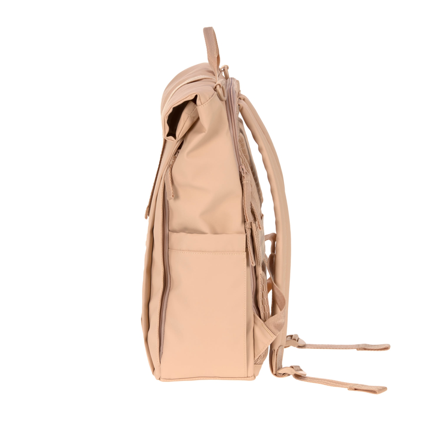 Lassig - étiquette verte - Sac à couches Rolltop Up Backpack - Rose pêche
