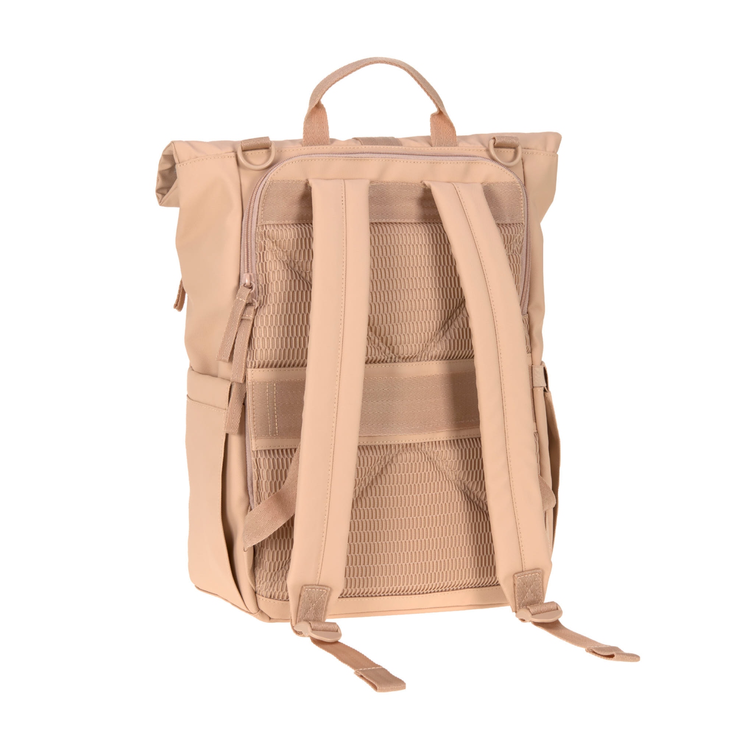 Lassig - étiquette verte - Sac à couches Rolltop Up Backpack - Rose pêche
