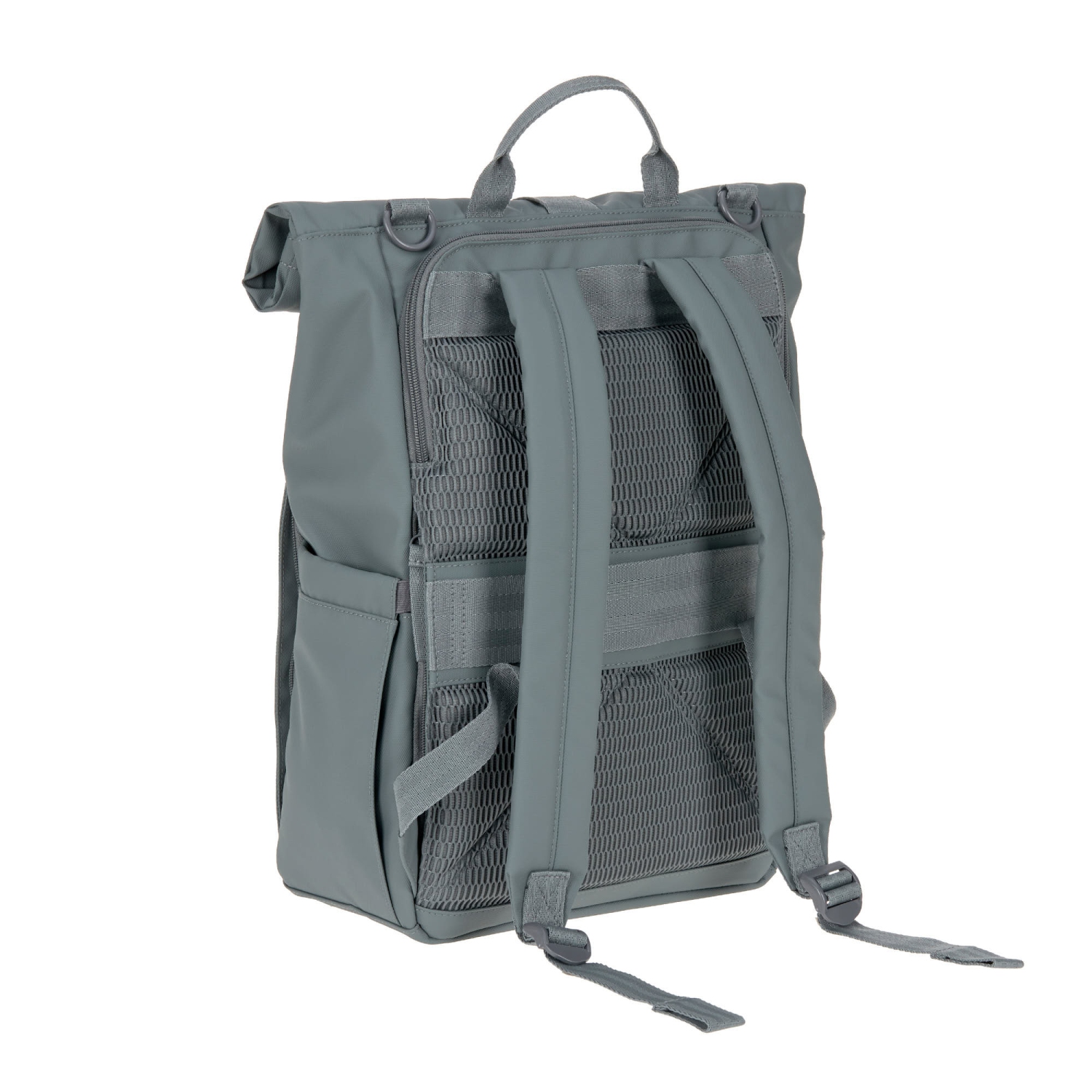 Lassig - étiquette verte - Sac à couches Rolltop Up Backpack - Anthracite